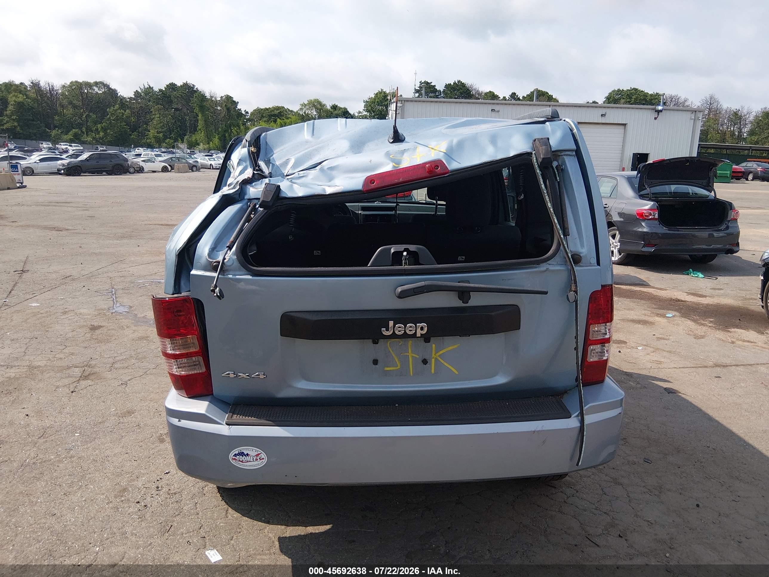 2012 Jeep Liberty Sport Синий vin: 1C4PJMAK9CW203733