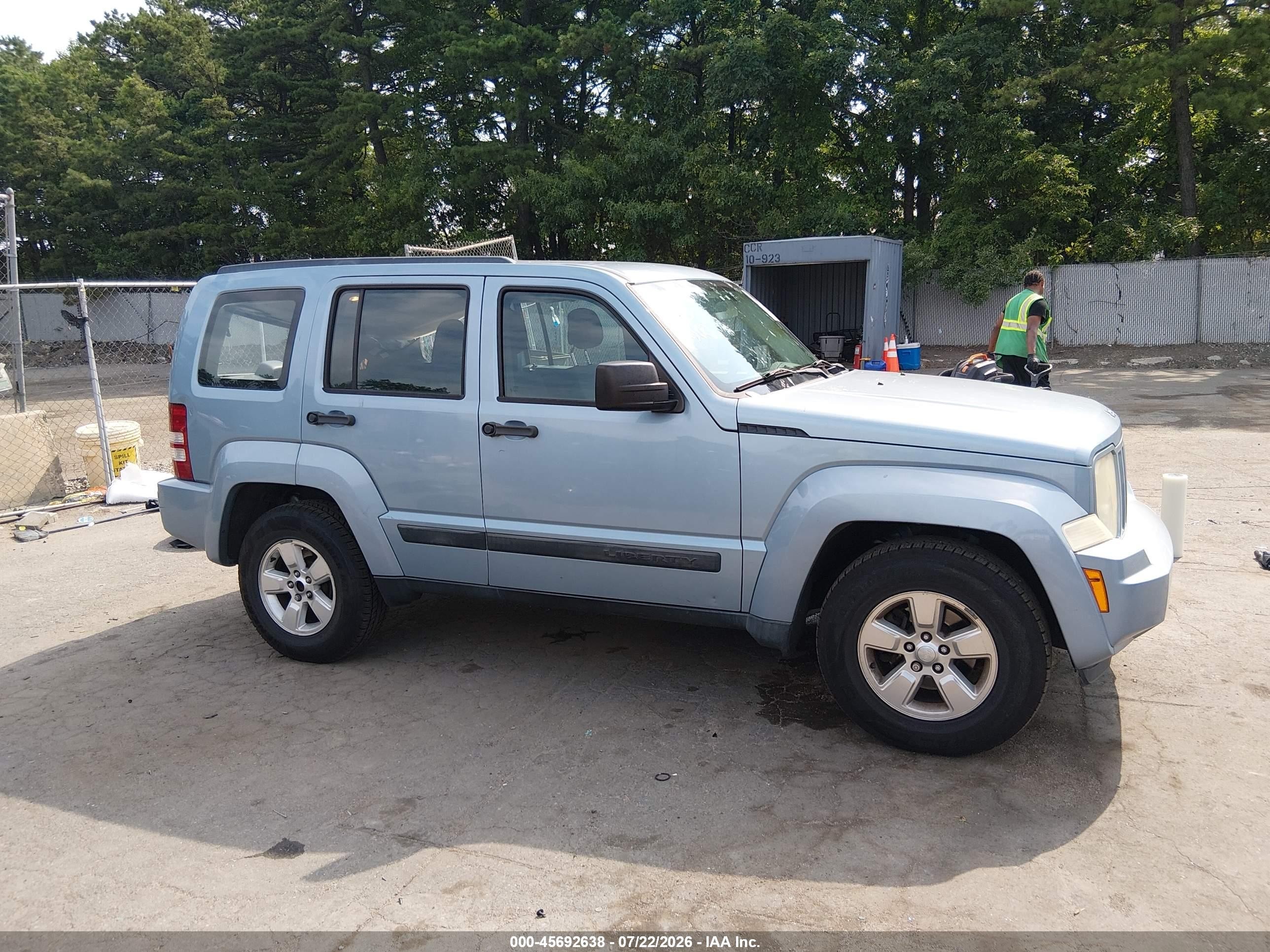 2012 Jeep Liberty Sport Синий vin: 1C4PJMAK9CW203733