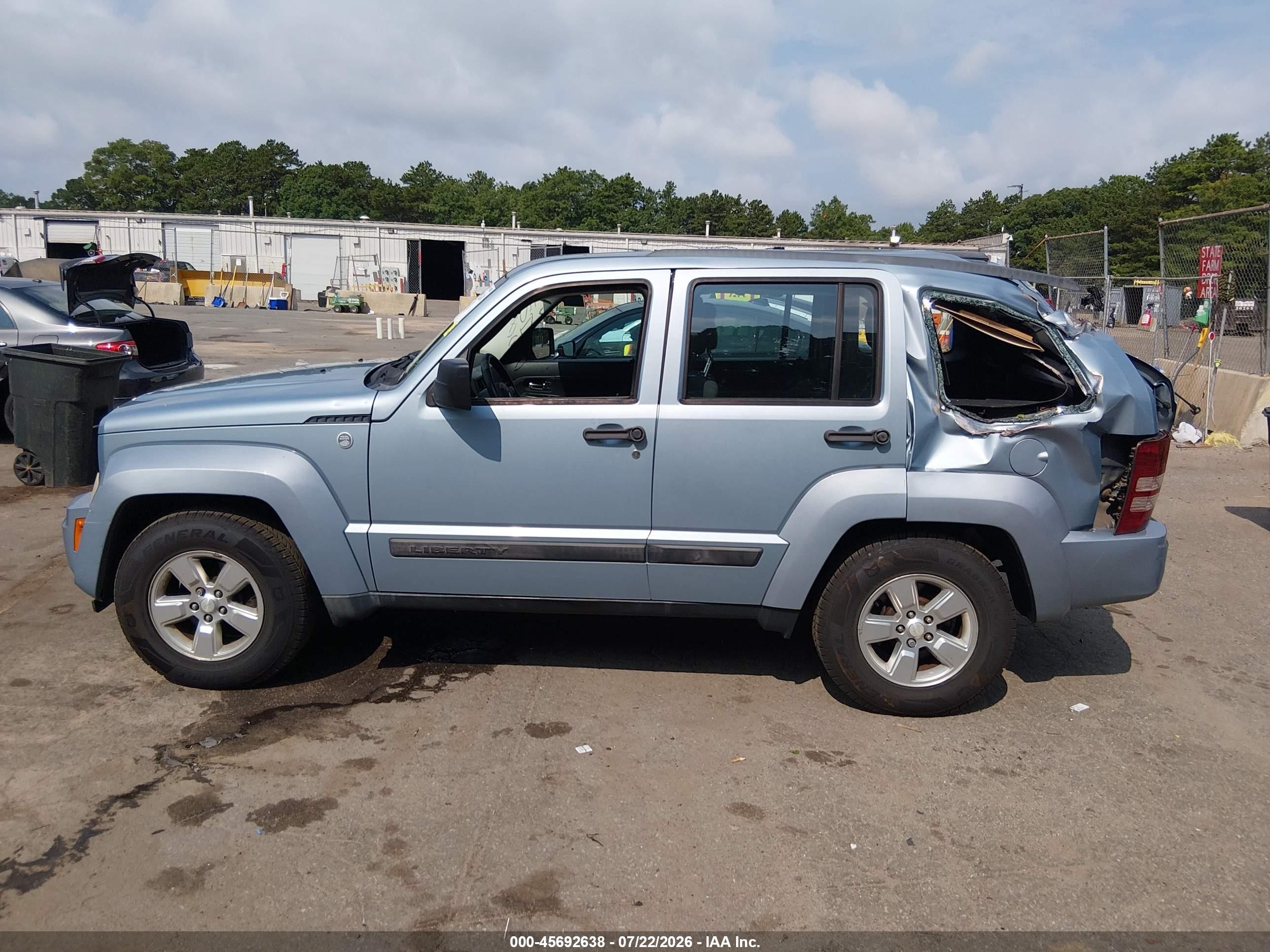 2012 Jeep Liberty Sport Синий vin: 1C4PJMAK9CW203733