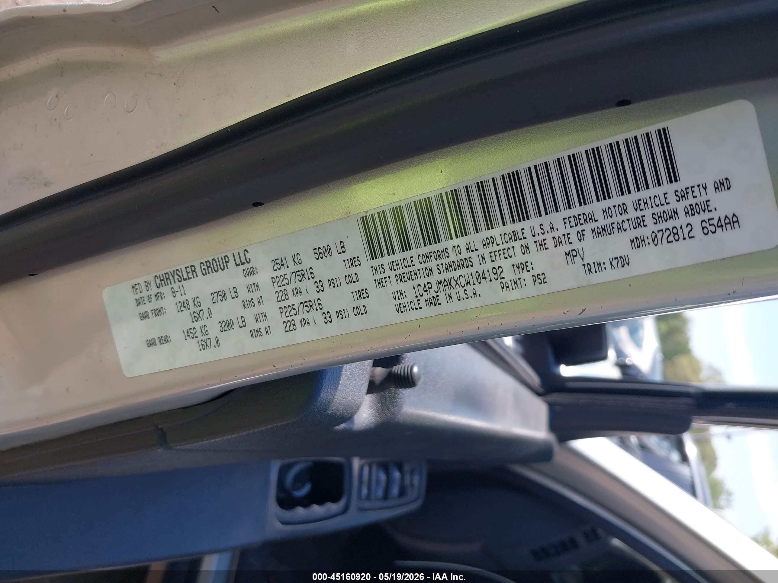 2012 Jeep Liberty Sport Silver vin: 1C4PJMAKXCW104192