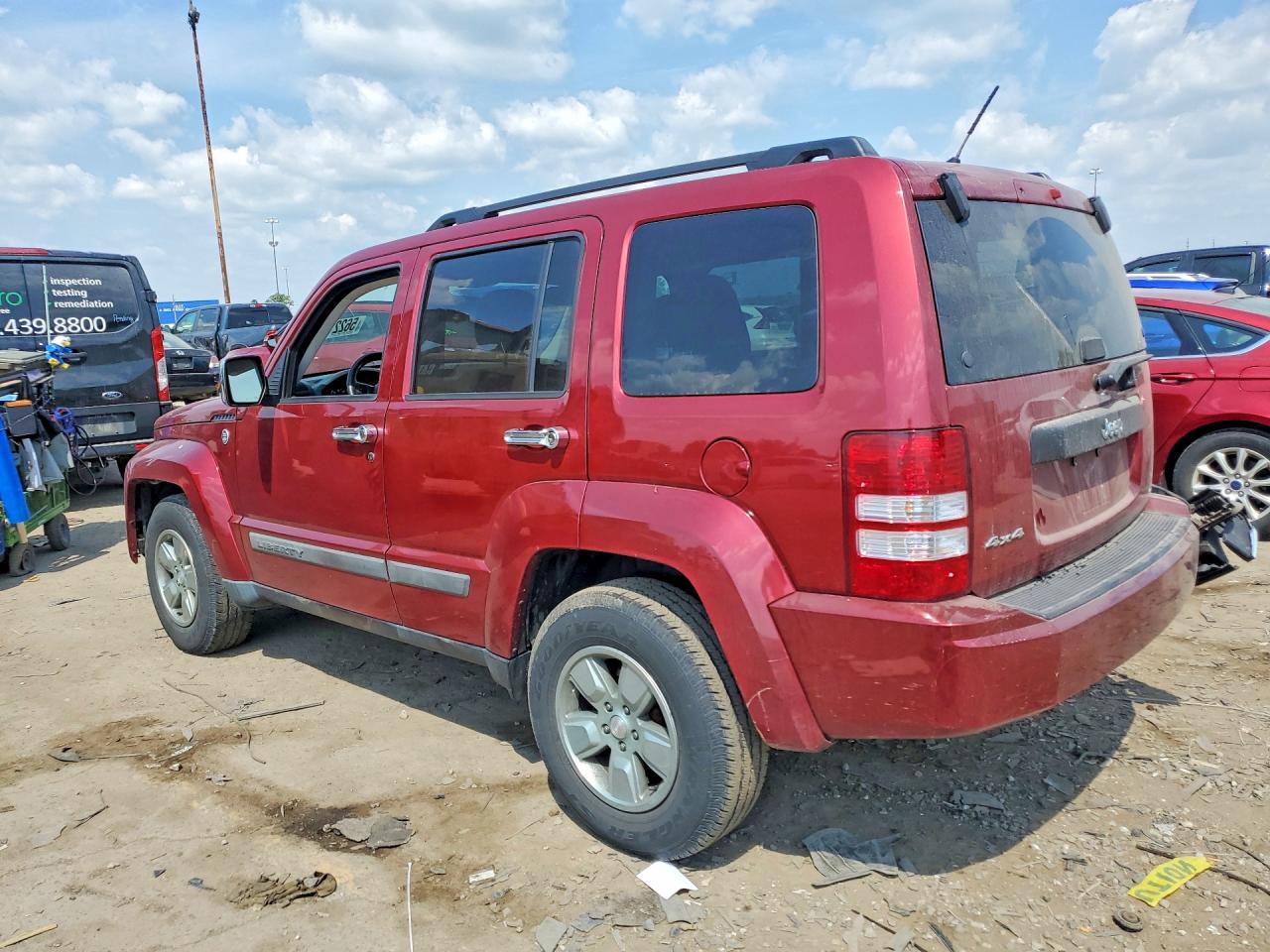 2012 Jeep Liberty Sport Красный vin: 1C4PJMAKXCW123051