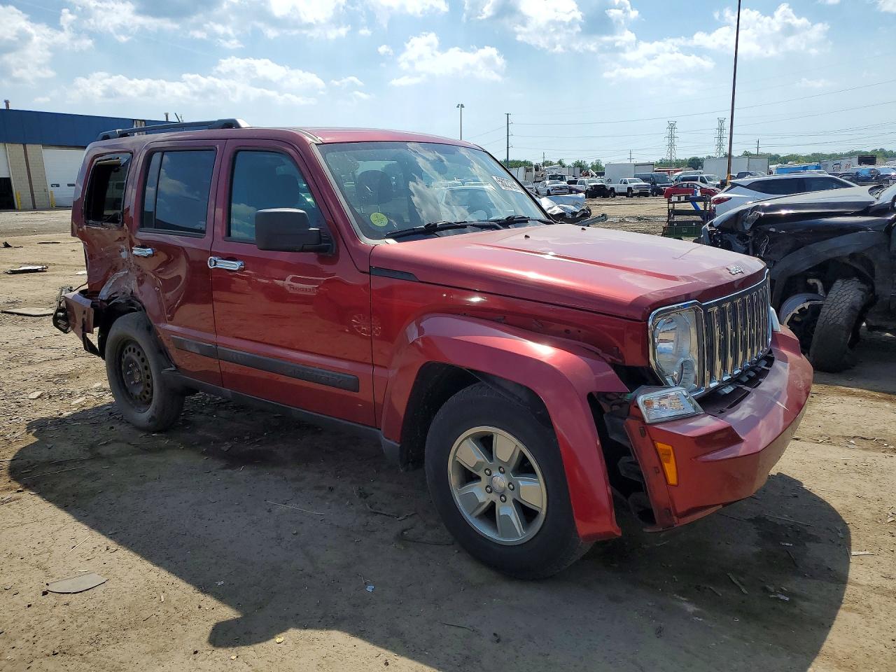 2012 Jeep Liberty Sport Красный vin: 1C4PJMAKXCW123051