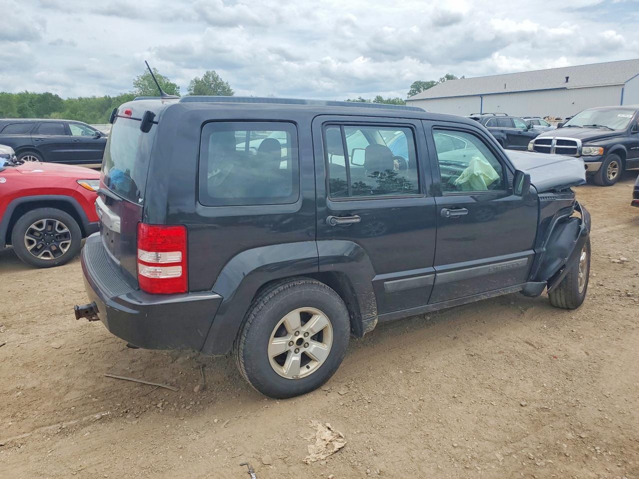 2012 Jeep Liberty Sport Black vin: 1C4PJMAKXCW137841