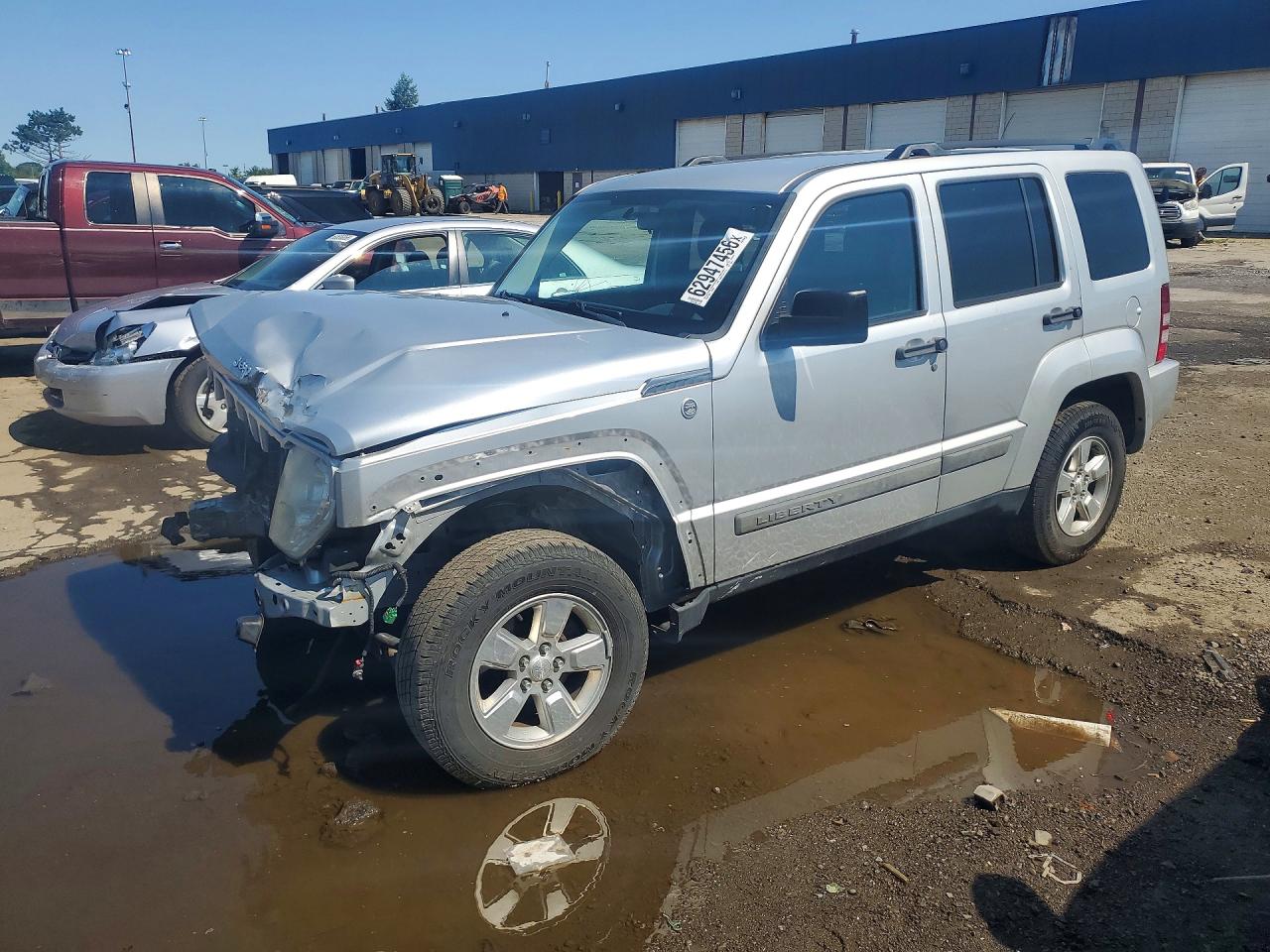 2012 Jeep Liberty Sport Silver vin: 1C4PJMAKXCW138567