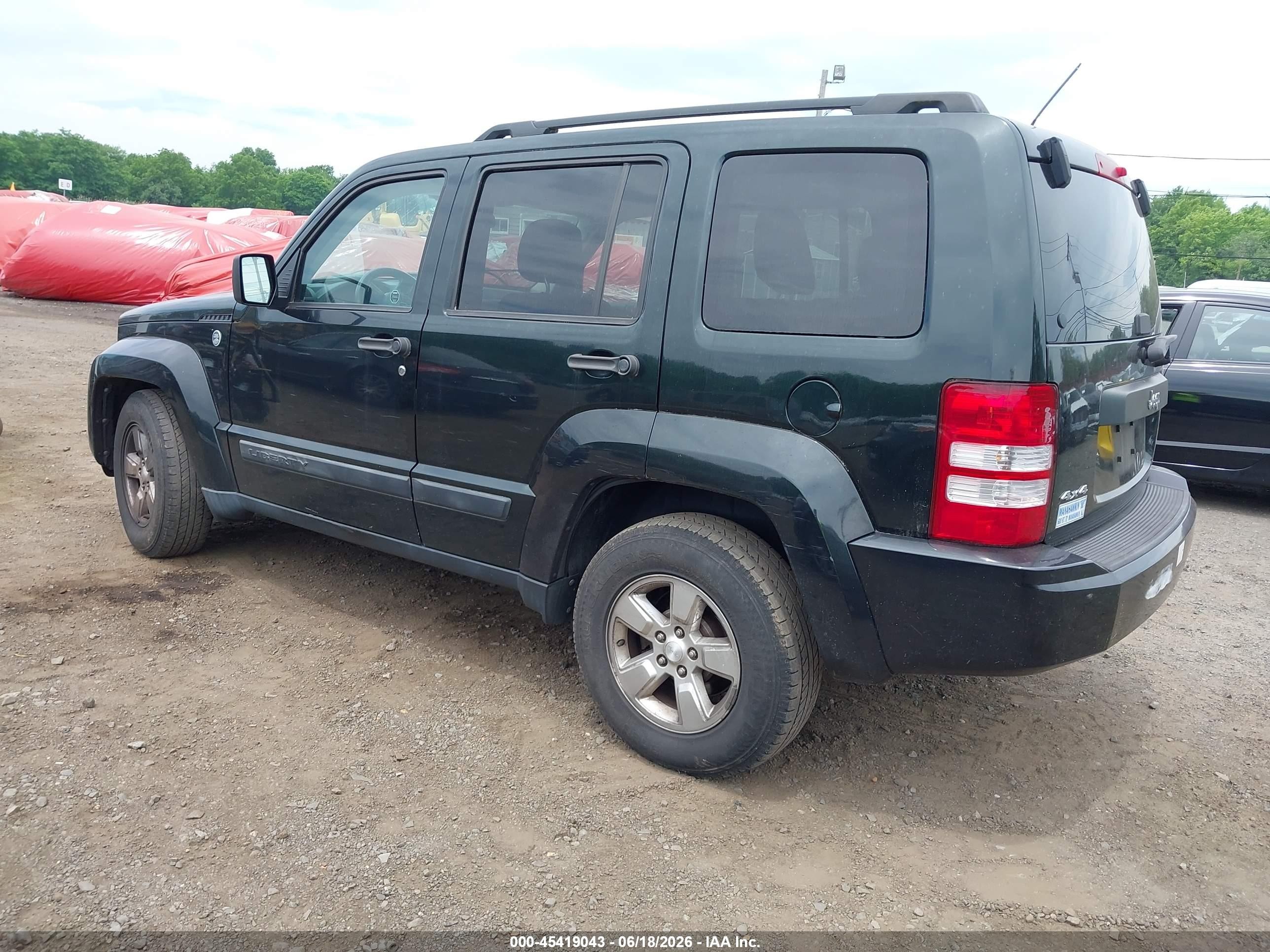2012 Jeep Liberty Sport Black vin: 1C4PJMAKXCW146300