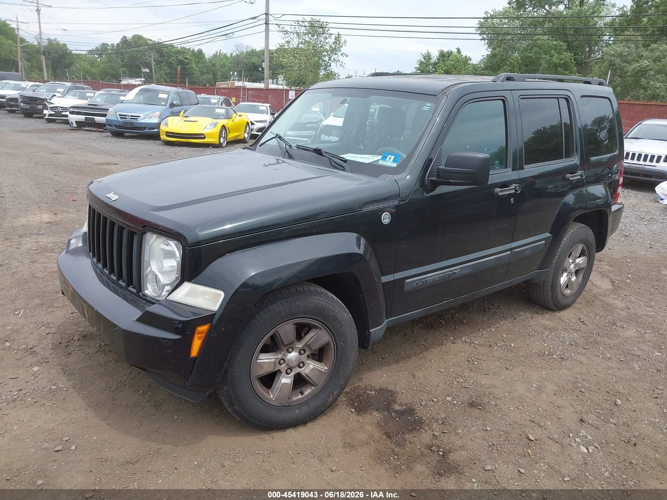 2012 Jeep Liberty Sport Black vin: 1C4PJMAKXCW146300