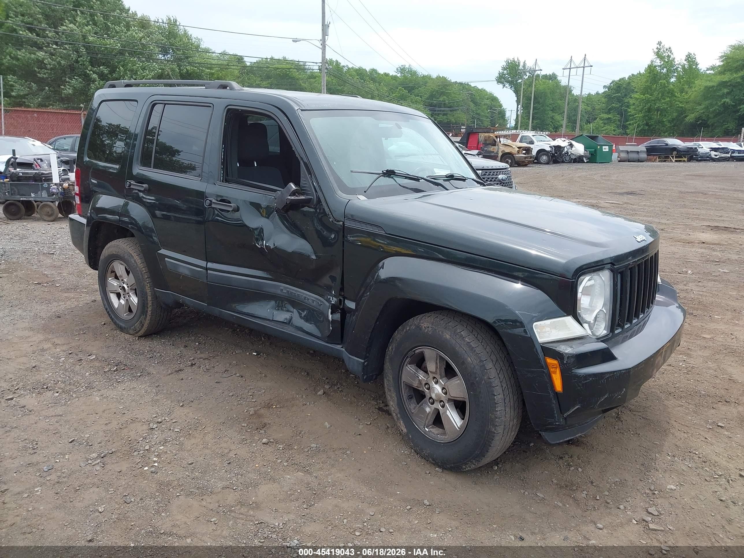 2012 Jeep Liberty Sport Black vin: 1C4PJMAKXCW146300