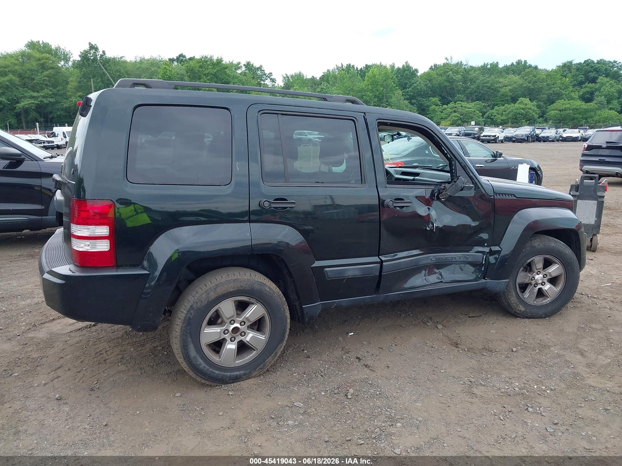 2012 Jeep Liberty Sport Black vin: 1C4PJMAKXCW146300