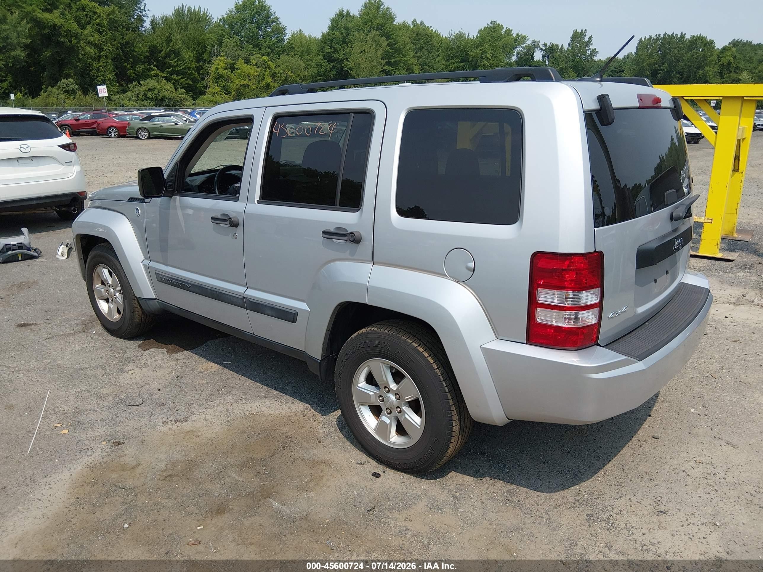 2012 Jeep Liberty Sport Silver vin: 1C4PJMAKXCW162299