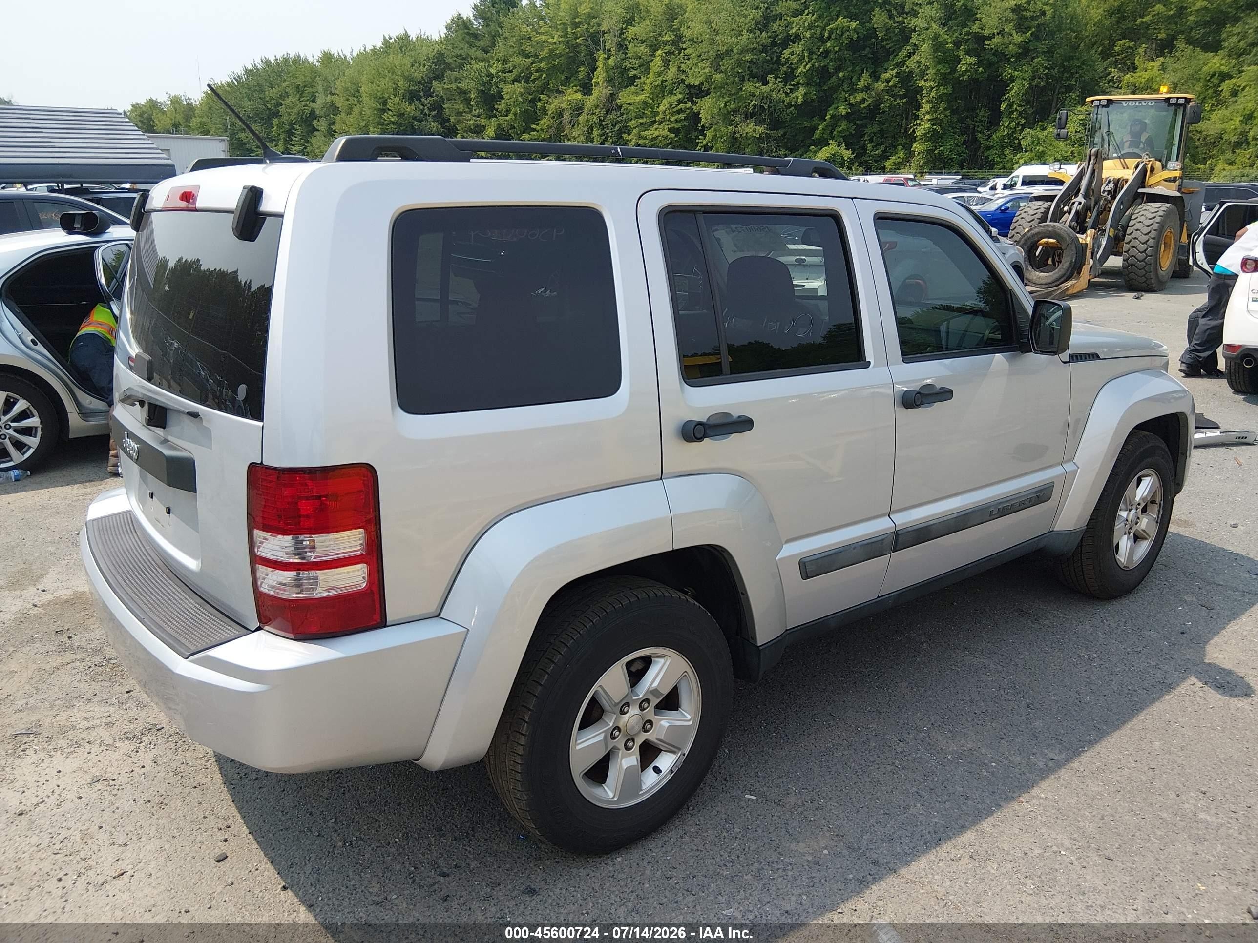 2012 Jeep Liberty Sport Silver vin: 1C4PJMAKXCW162299
