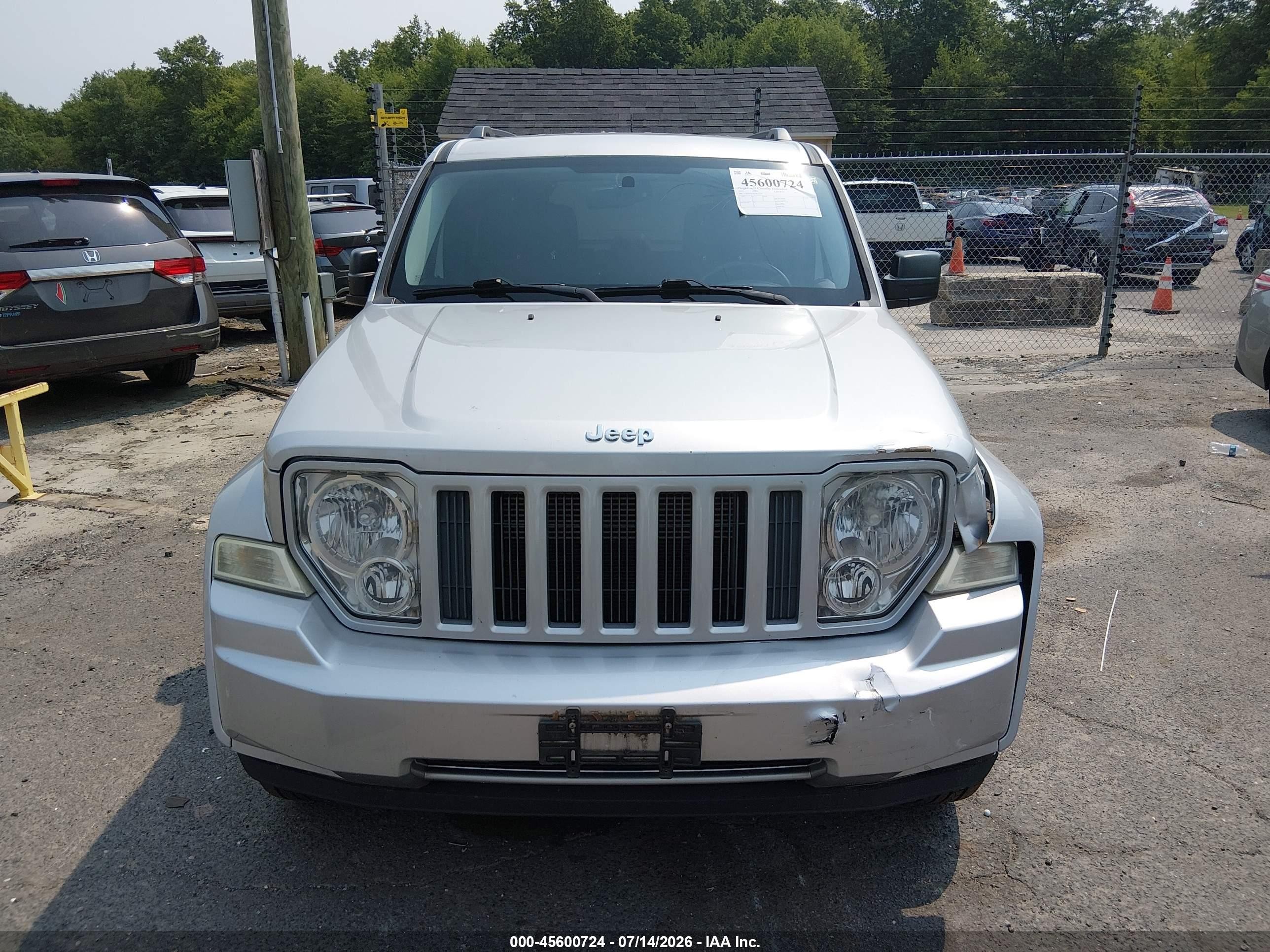 2012 Jeep Liberty Sport Silver vin: 1C4PJMAKXCW162299