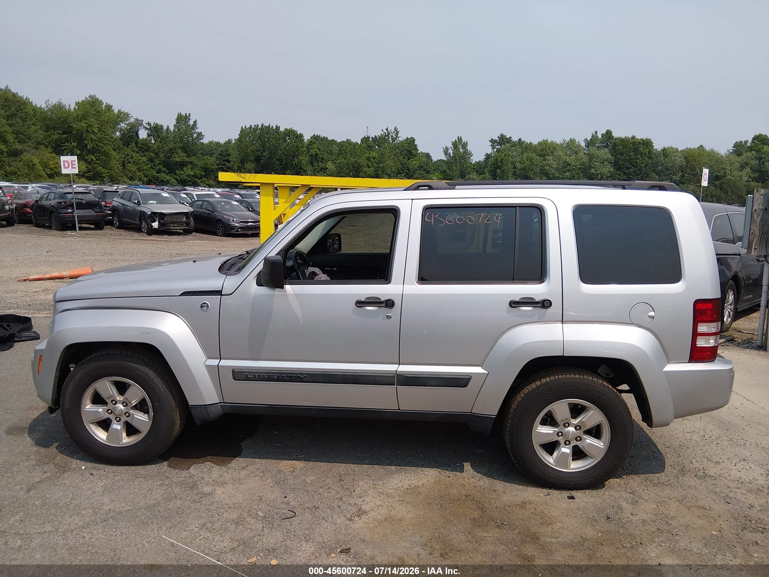 2012 Jeep Liberty Sport Silver vin: 1C4PJMAKXCW162299