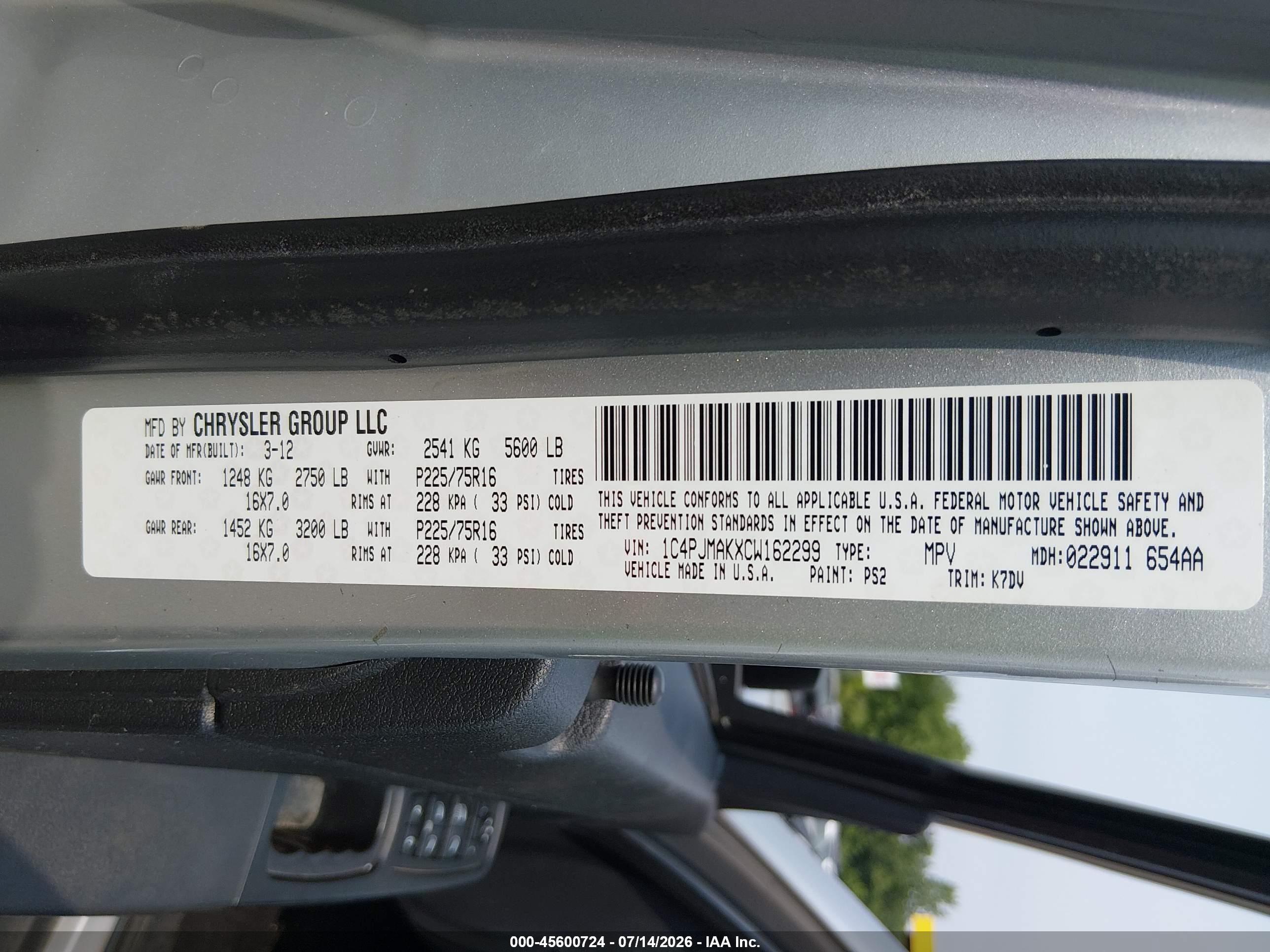 2012 Jeep Liberty Sport Silver vin: 1C4PJMAKXCW162299