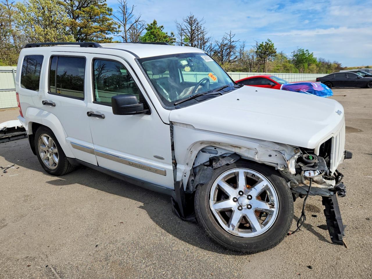 2012 Jeep Liberty Sport White vin: 1C4PJMAKXCW181483