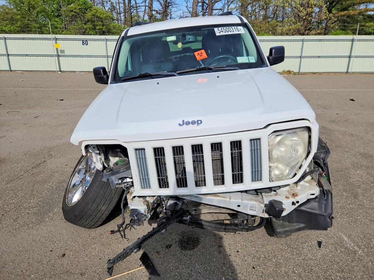 2012 Jeep Liberty Sport White vin: 1C4PJMAKXCW181483
