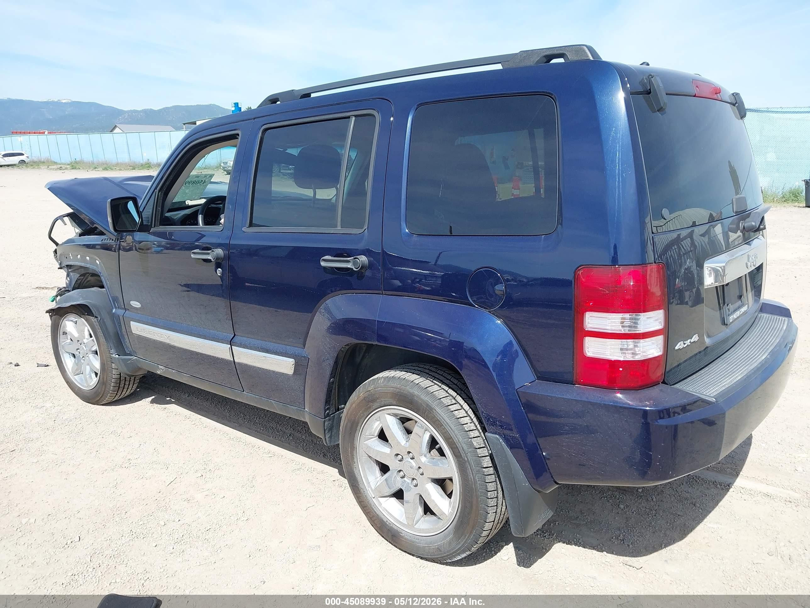 2012 Jeep Liberty Sport Blue vin: 1C4PJMAKXCW186733