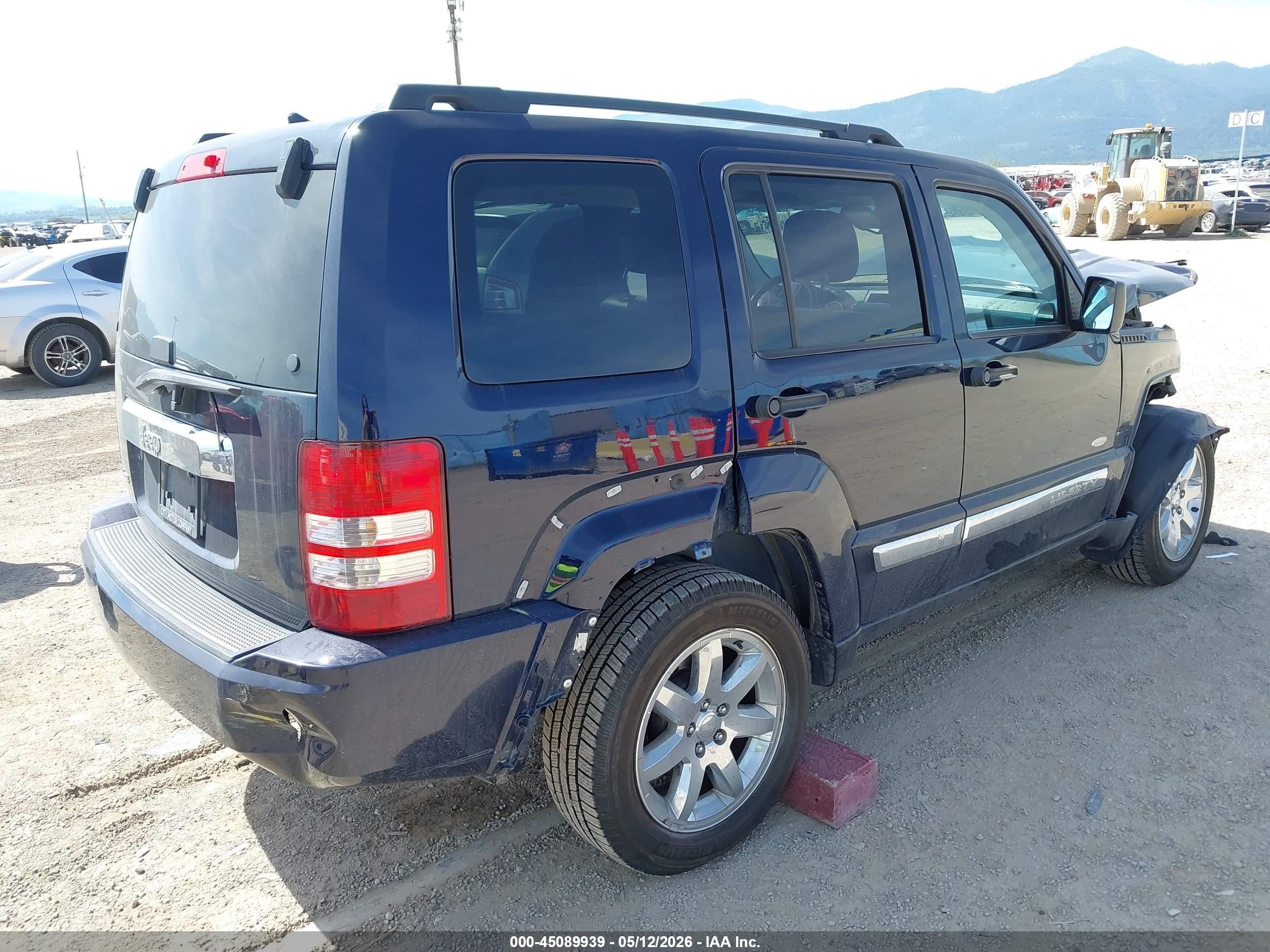 2012 Jeep Liberty Sport Blue vin: 1C4PJMAKXCW186733