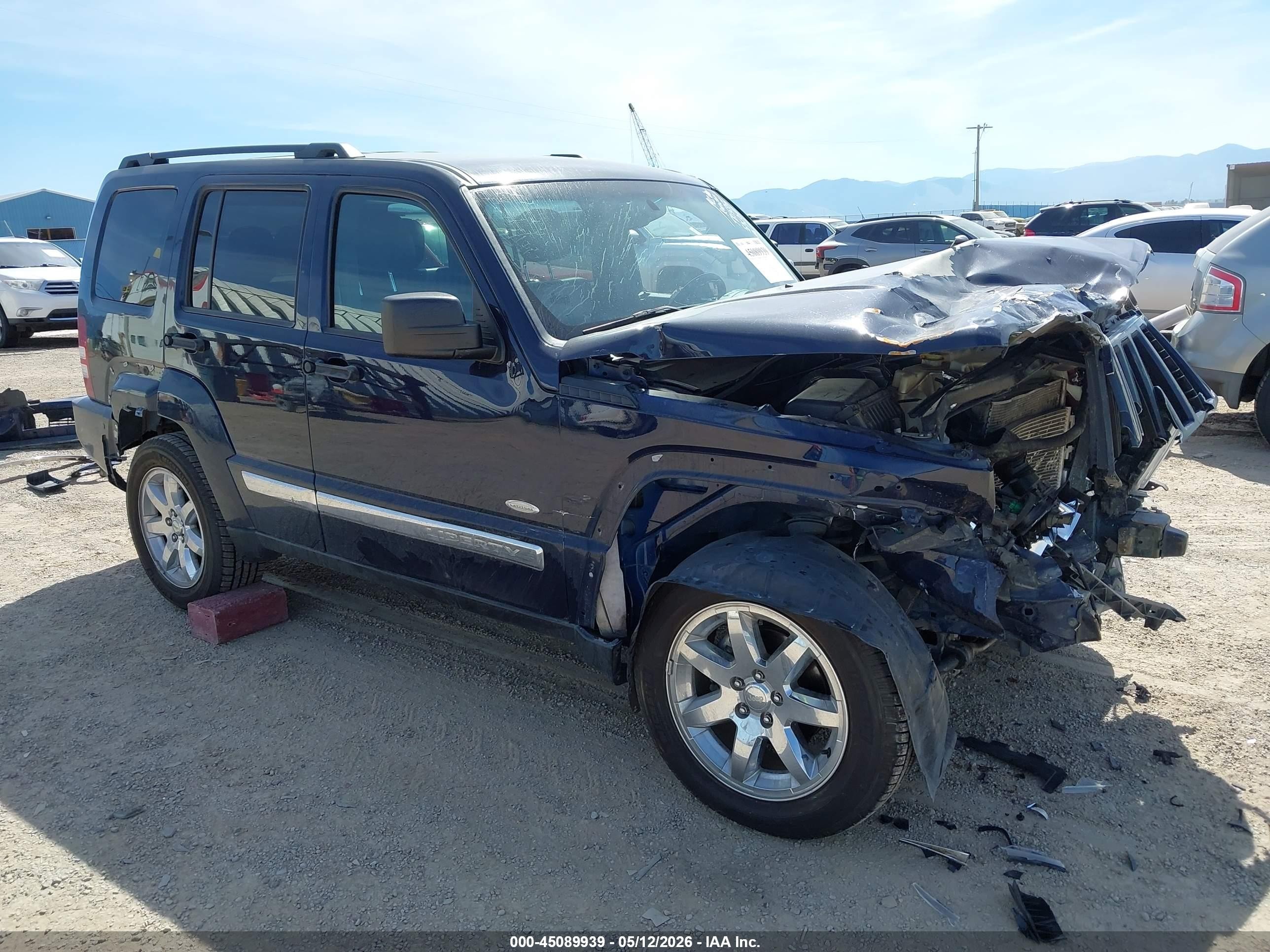 2012 Jeep Liberty Sport Синий vin: 1C4PJMAKXCW186733