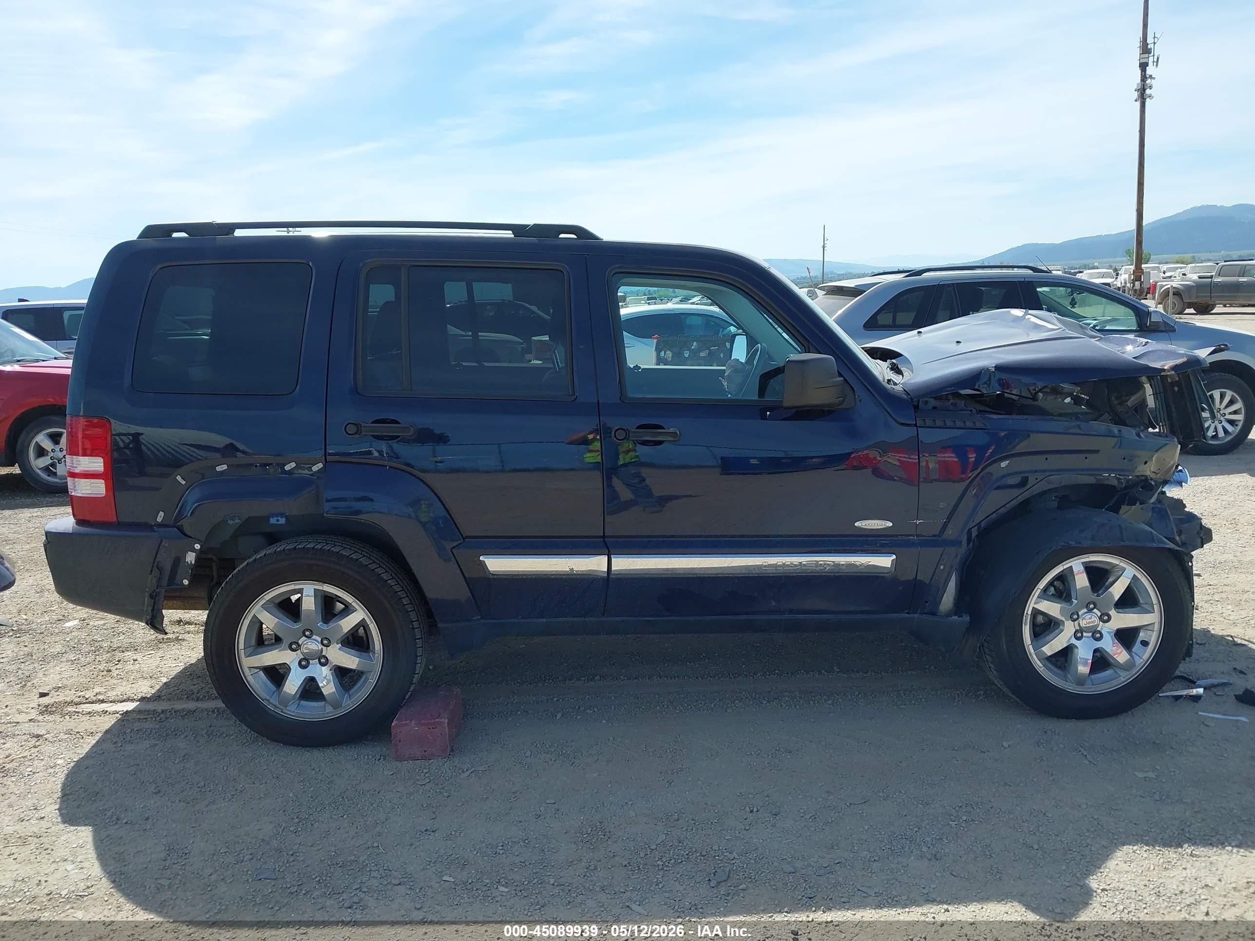 2012 Jeep Liberty Sport Blue vin: 1C4PJMAKXCW186733