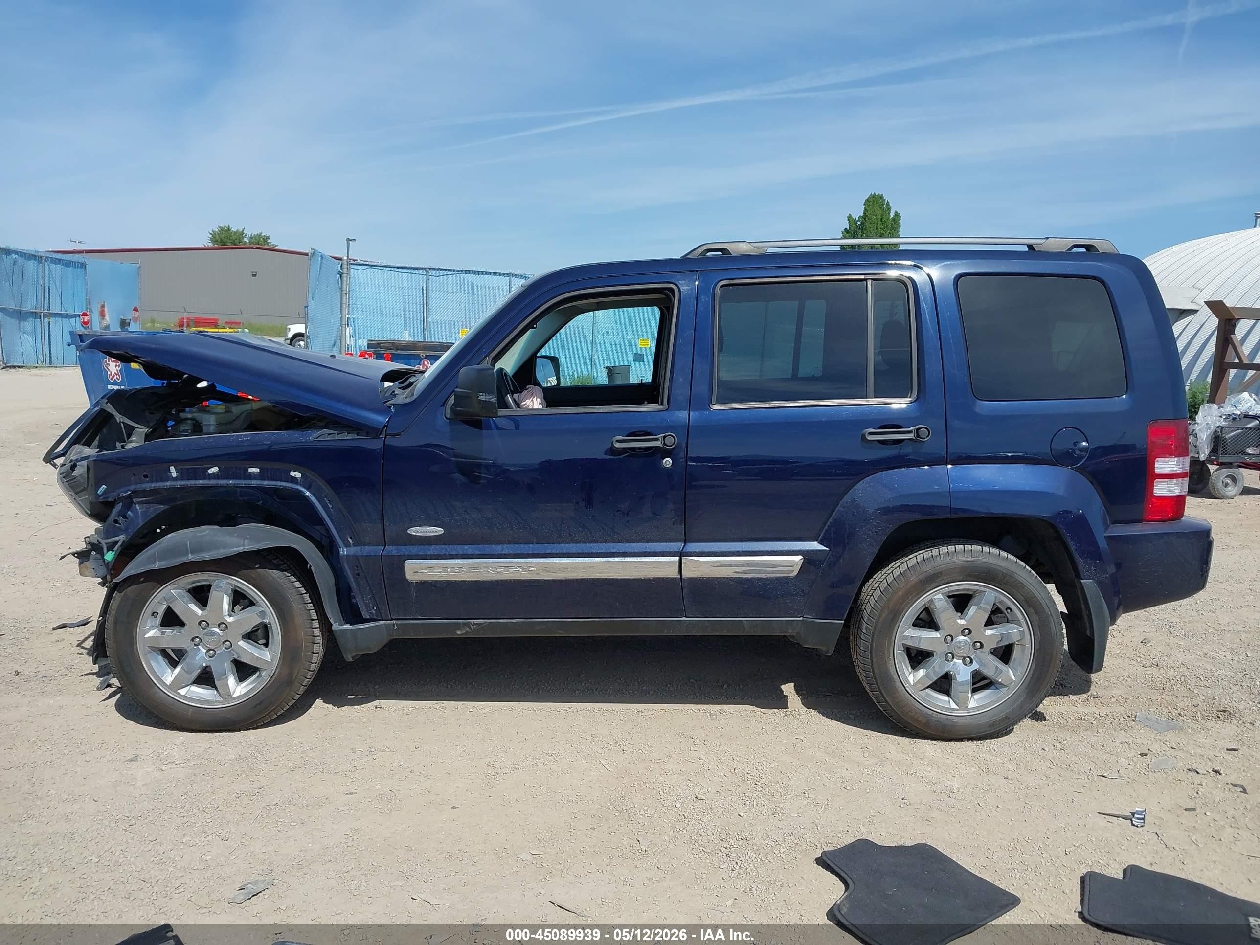 2012 Jeep Liberty Sport Blue vin: 1C4PJMAKXCW186733