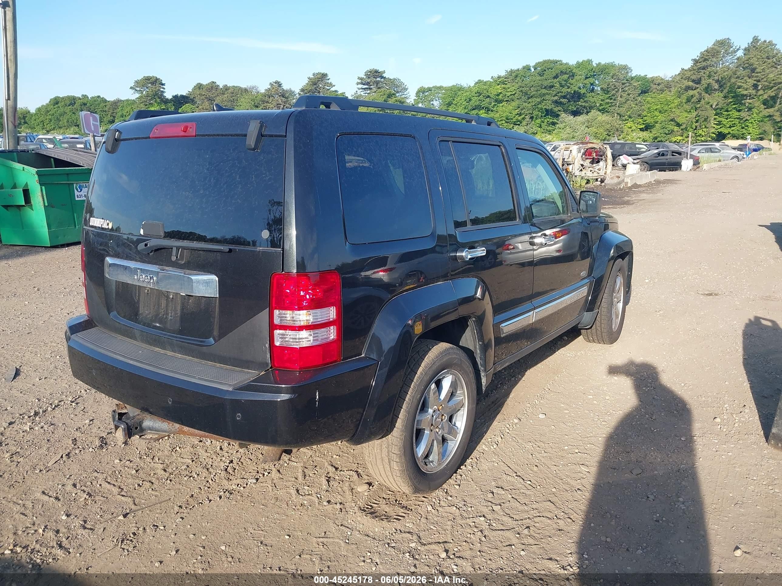 2012 Jeep Liberty Sport Черный vin: 1C4PJMAKXCW195139