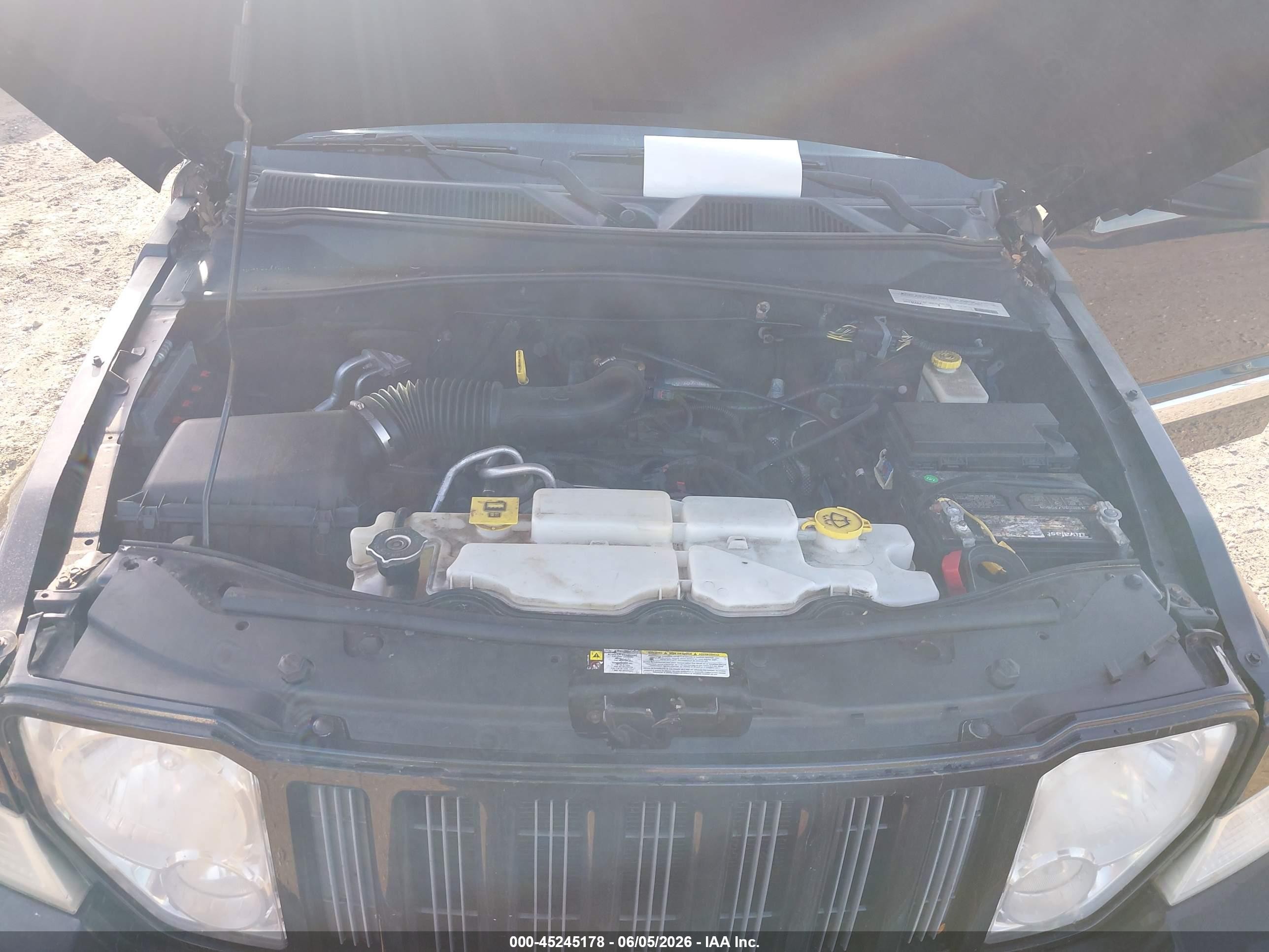 2012 Jeep Liberty Sport Черный vin: 1C4PJMAKXCW195139
