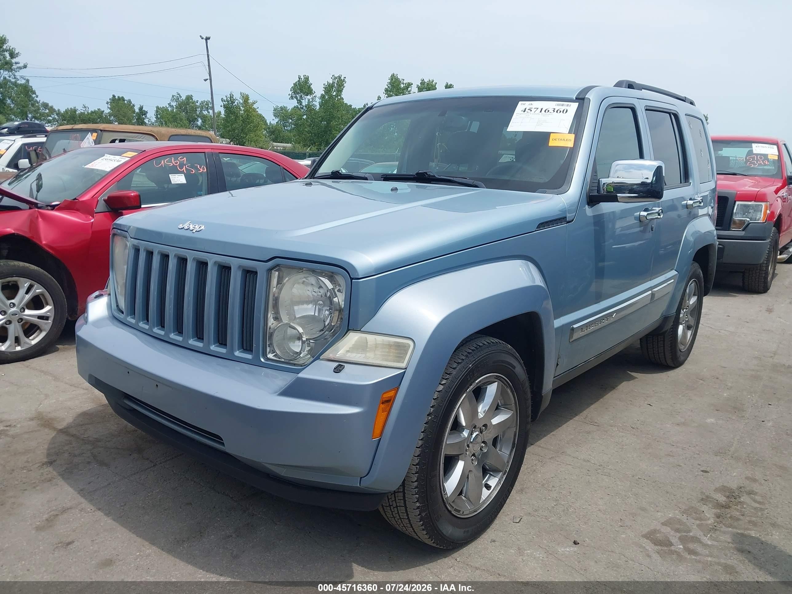 2012 Jeep Liberty Sport Light Blue vin: 1C4PJMAKXCW203465