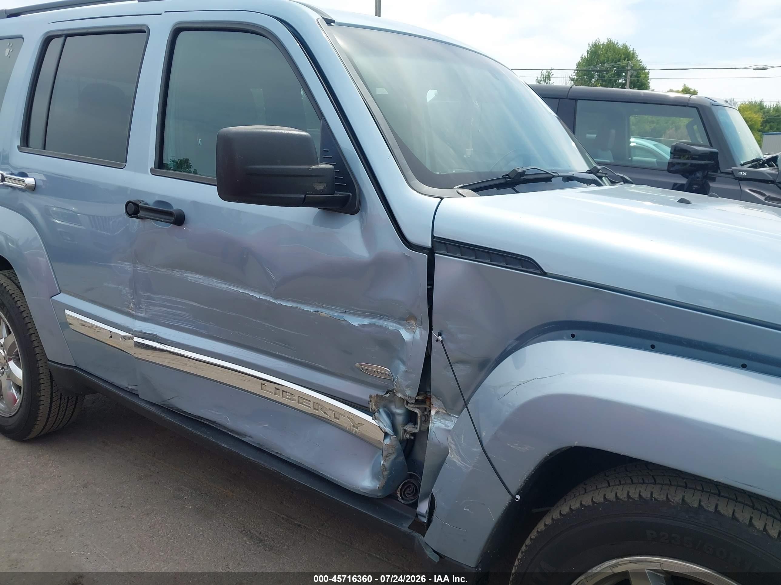 2012 Jeep Liberty Sport Light Blue vin: 1C4PJMAKXCW203465
