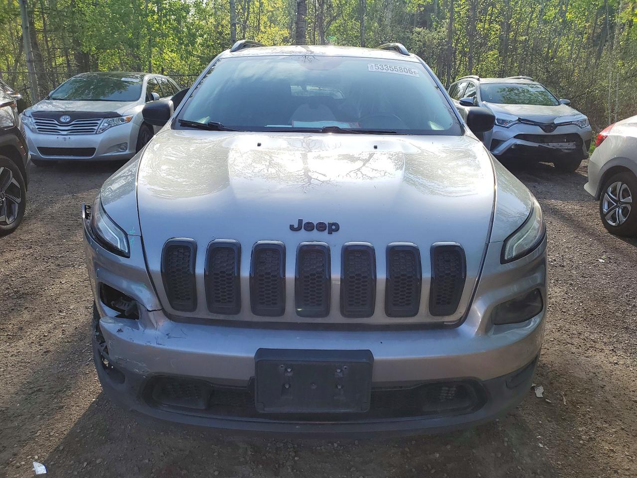 2016 Jeep Cherokee Sport Silver vin: 1C4PJMAS4GW363993