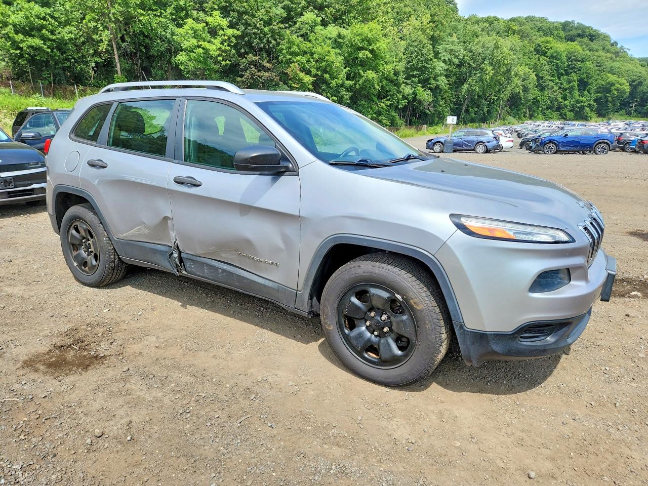 2014 Jeep Cherokee Sport Silver vin: 1C4PJMAS6EW150301
