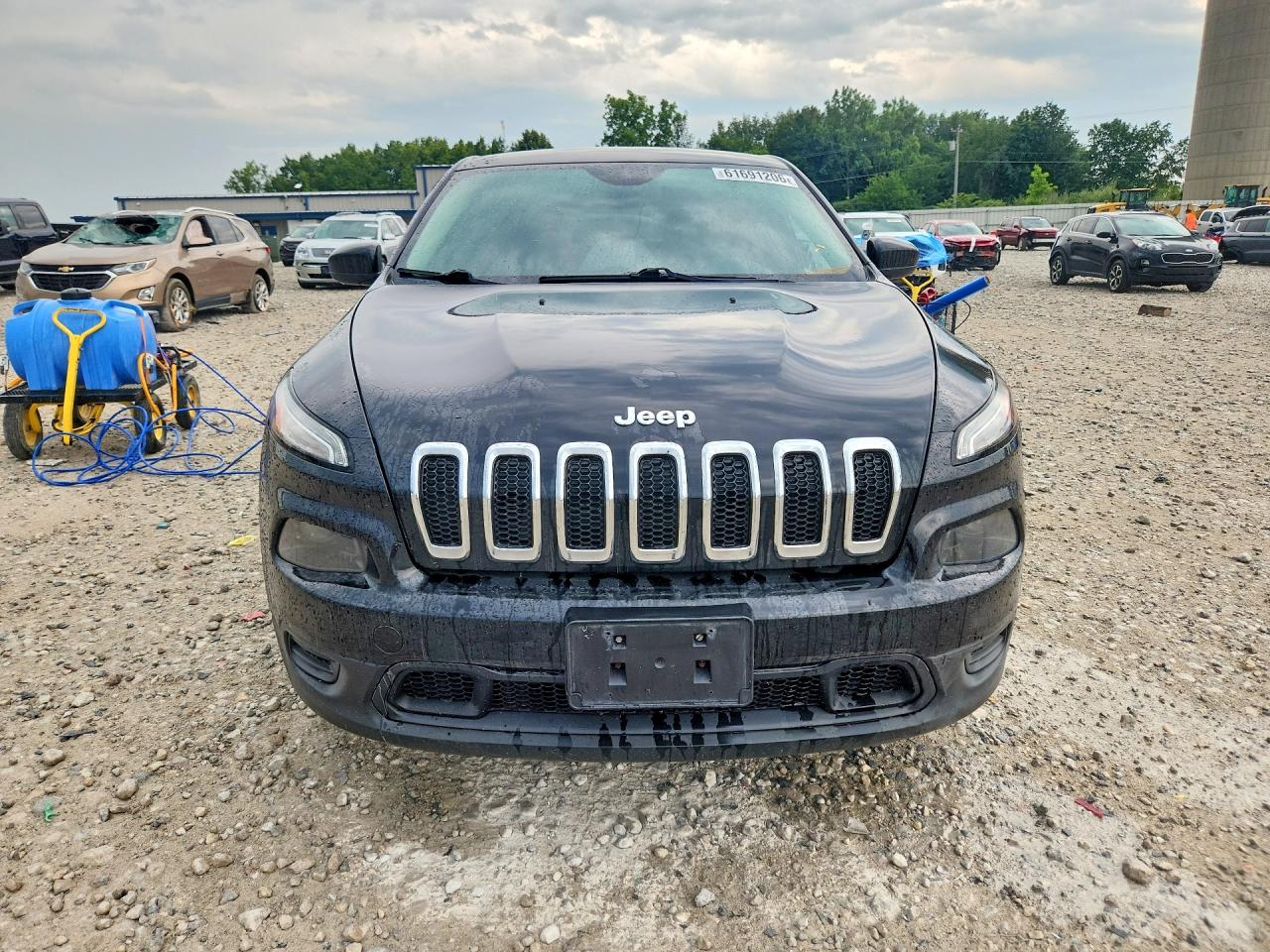 2014 Jeep Cherokee Sport Black vin: 1C4PJMAS6EW322357