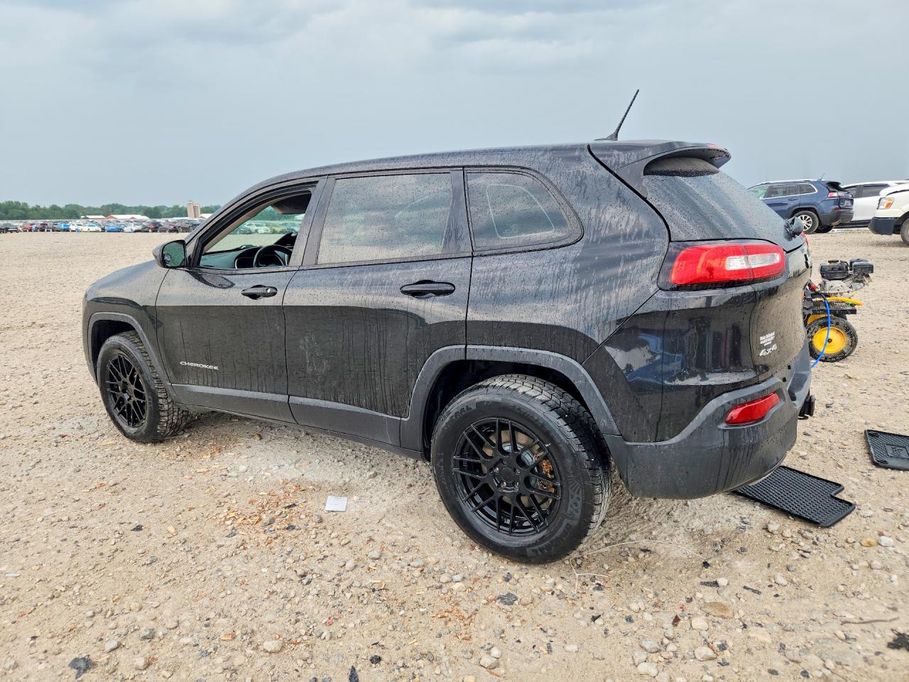 2014 Jeep Cherokee Sport Black vin: 1C4PJMAS6EW322357