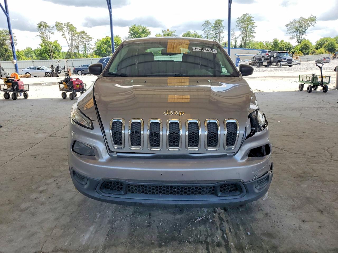 2017 Jeep Cherokee Sport Серебряный vin: 1C4PJMAS8HD228030
