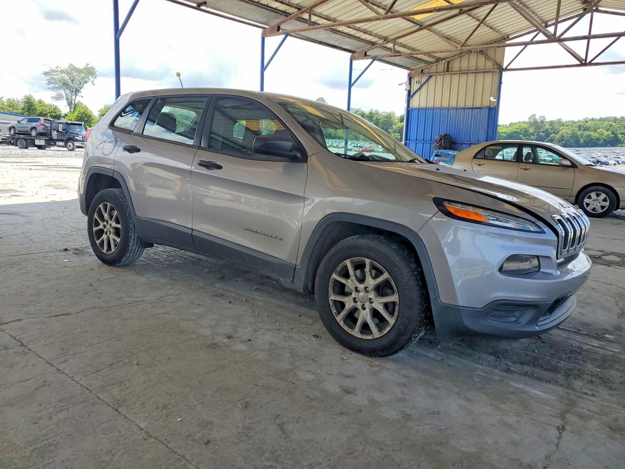 2017 Jeep Cherokee Sport Серебряный vin: 1C4PJMAS8HD228030