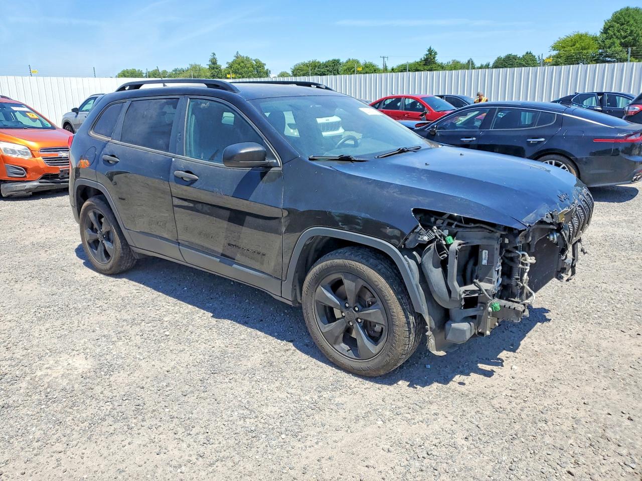2017 Jeep Cherokee Sport Black vin: 1C4PJMAS8HW512553