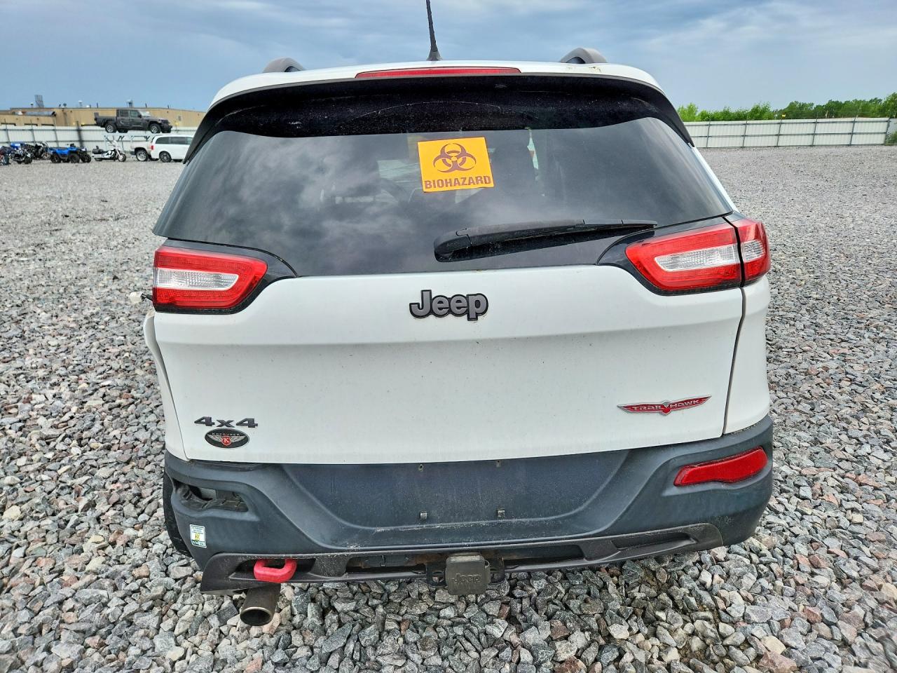 2014 Jeep Cherokee Trailhawk White vin: 1C4PJMBB0EW205985