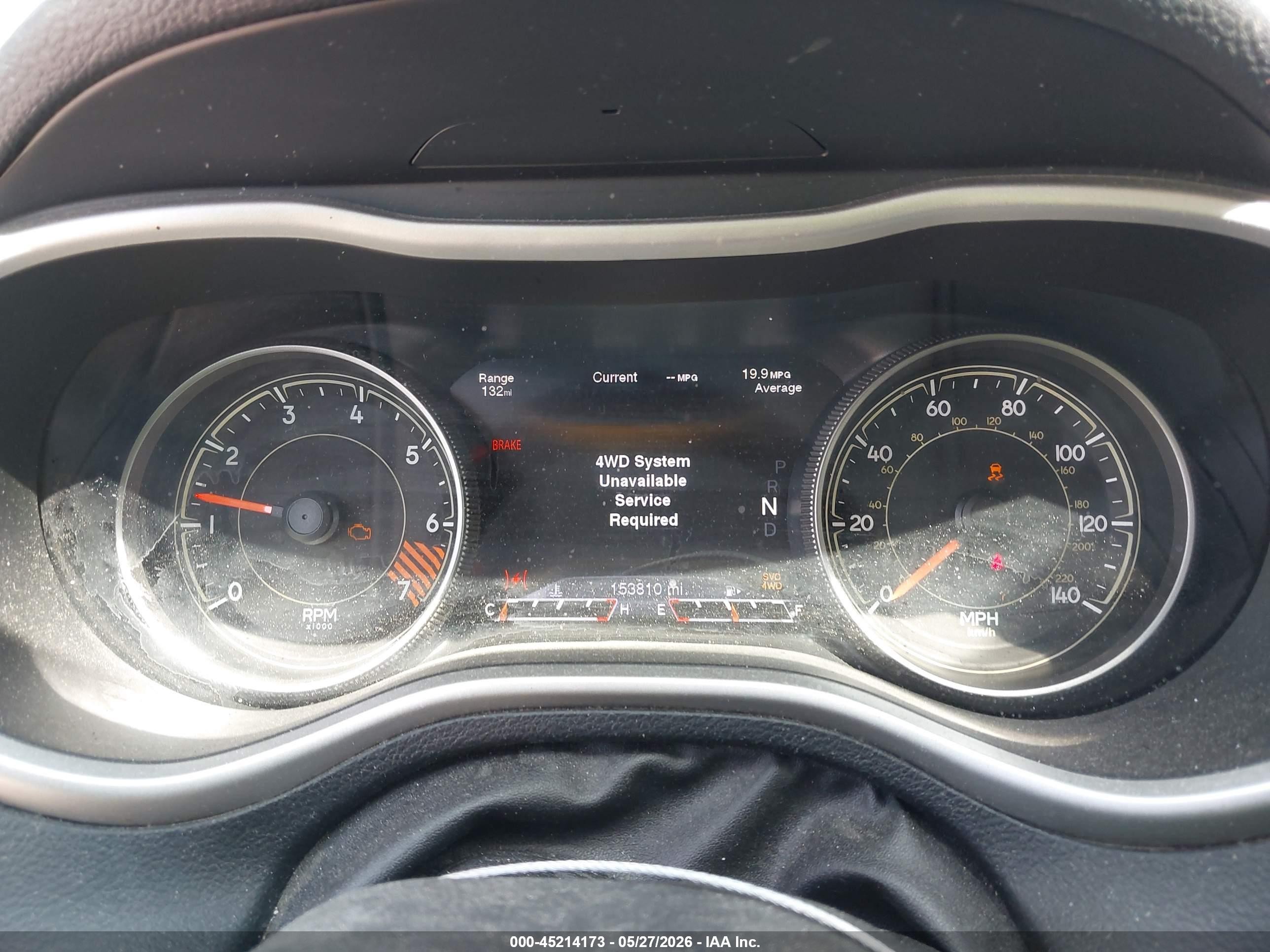 2015 Jeep Cherokee Trailhawk Серый vin: 1C4PJMBB1FW626549