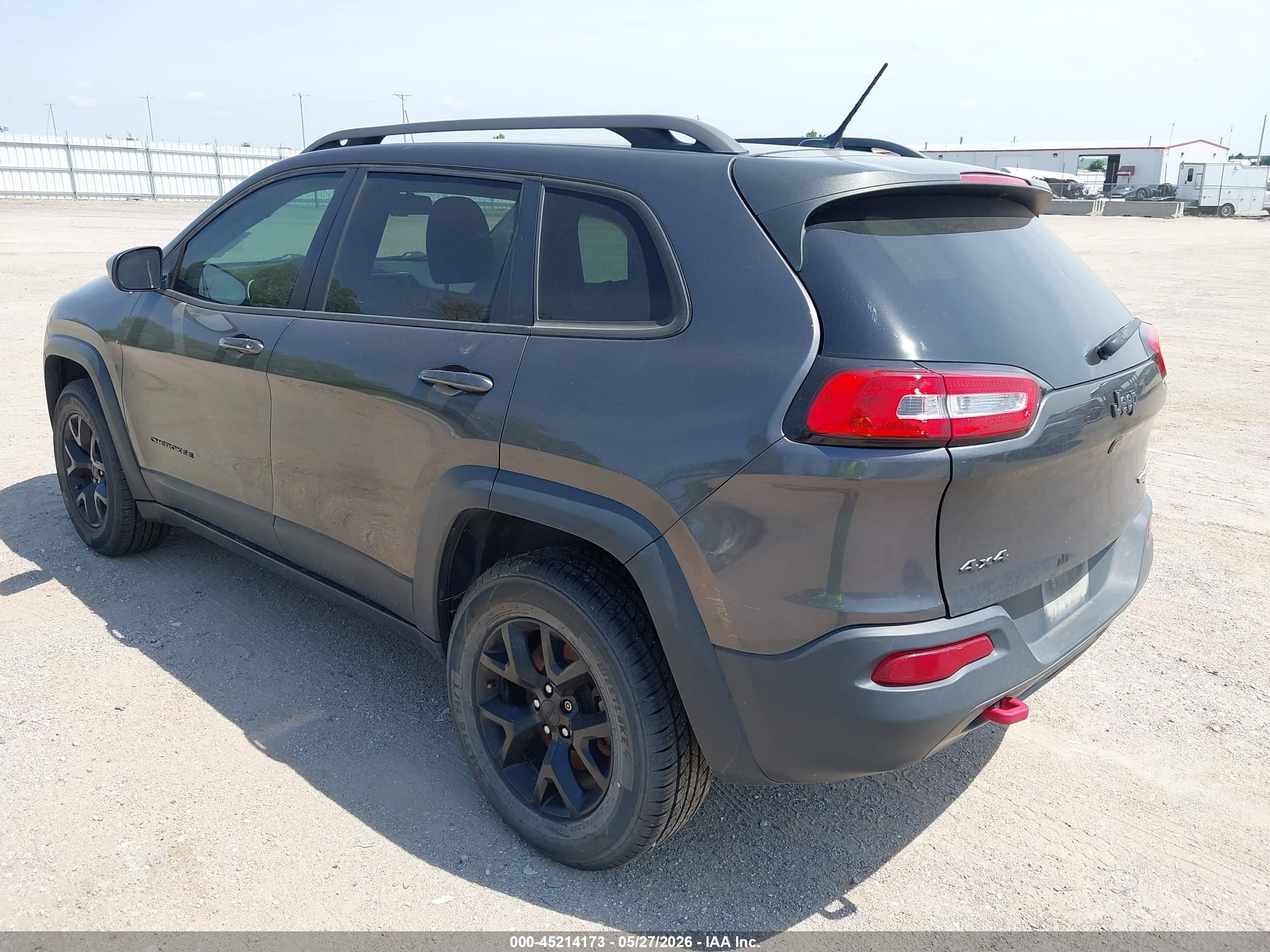 2015 Jeep Cherokee Trailhawk Серый vin: 1C4PJMBB1FW626549