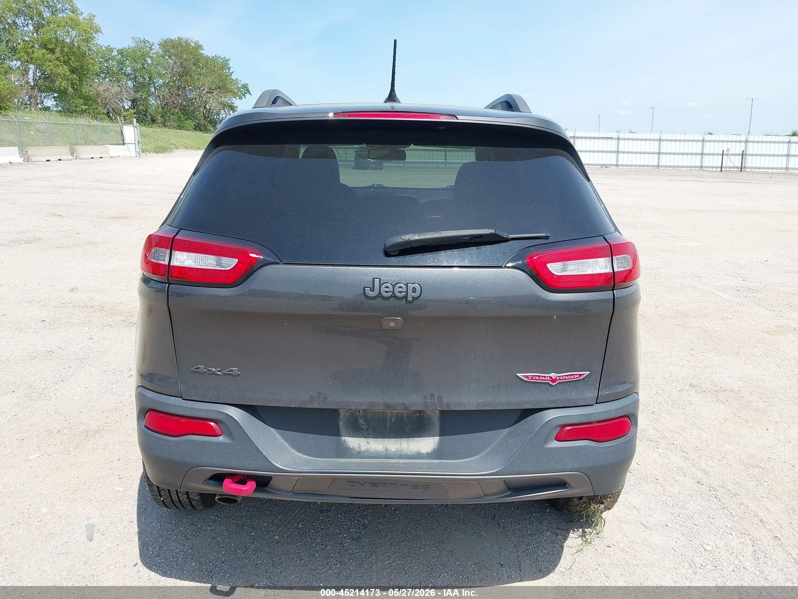 2015 Jeep Cherokee Trailhawk Серый vin: 1C4PJMBB1FW626549