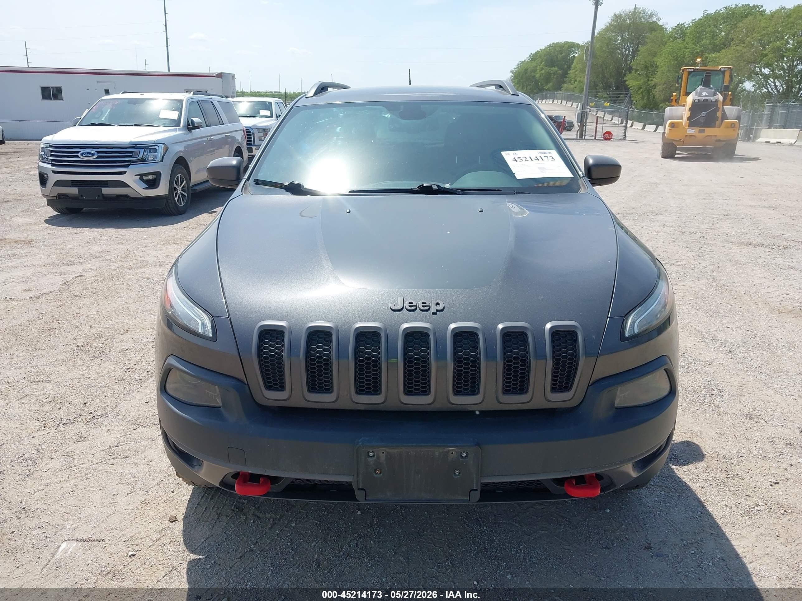 2015 Jeep Cherokee Trailhawk Серый vin: 1C4PJMBB1FW626549
