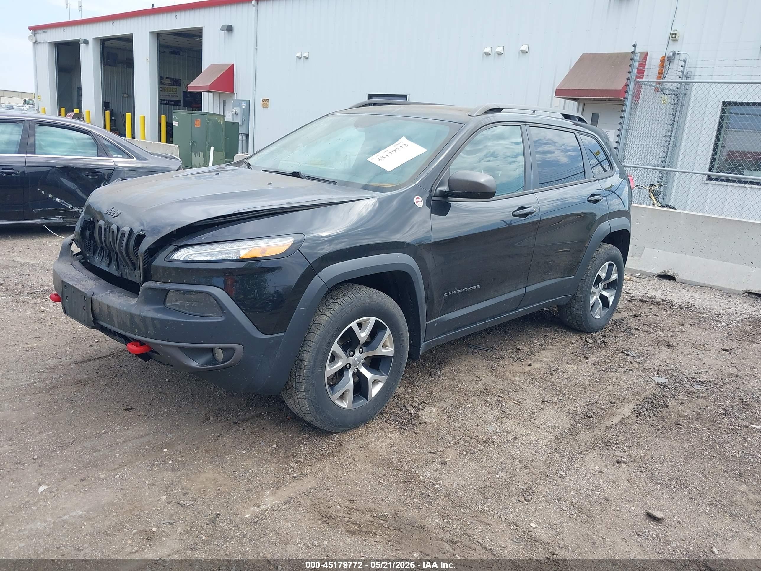 2014 Jeep Cherokee Trailhawk Black vin: 1C4PJMBB2EW159897