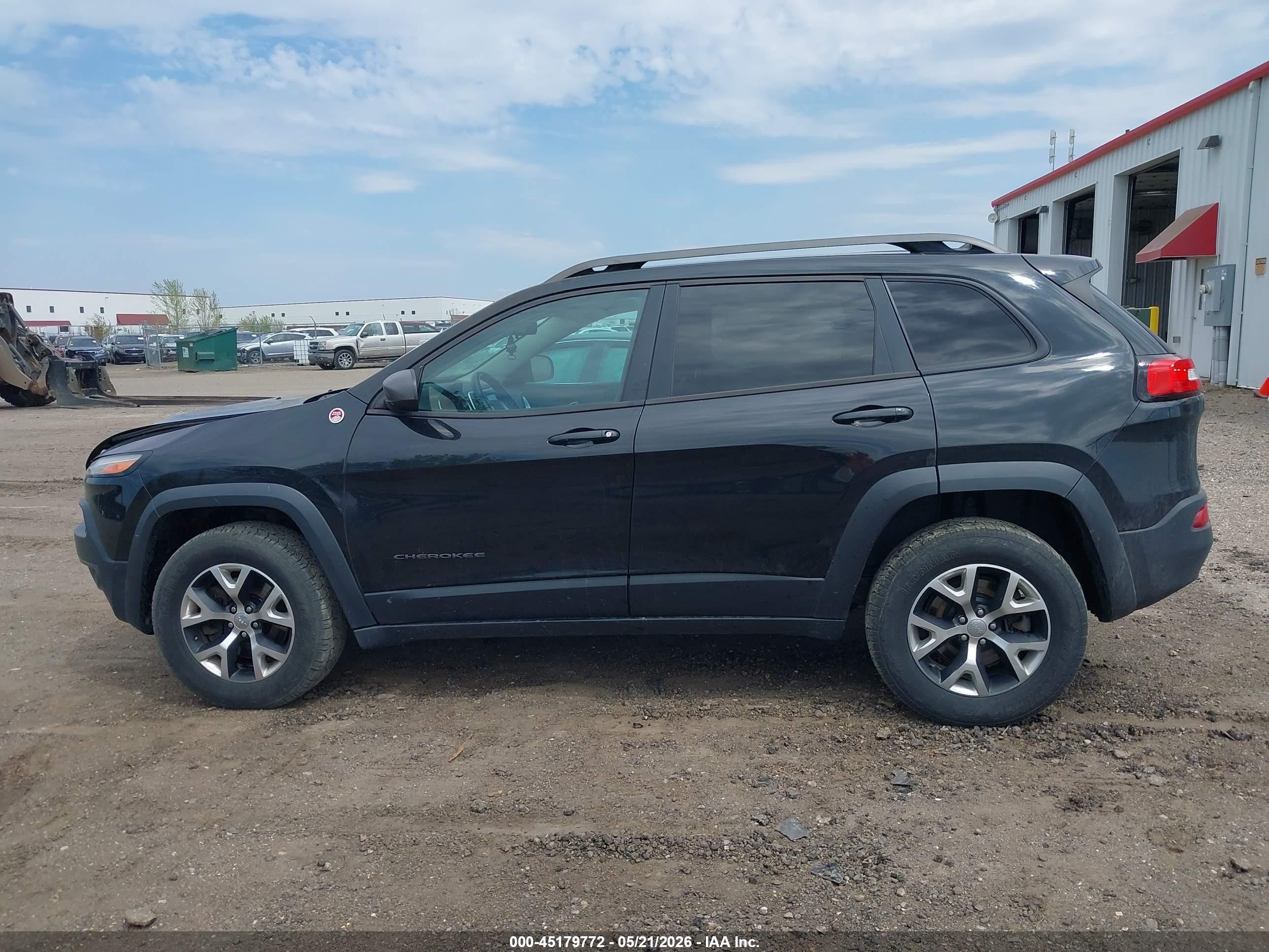 2014 Jeep Cherokee Trailhawk Black vin: 1C4PJMBB2EW159897