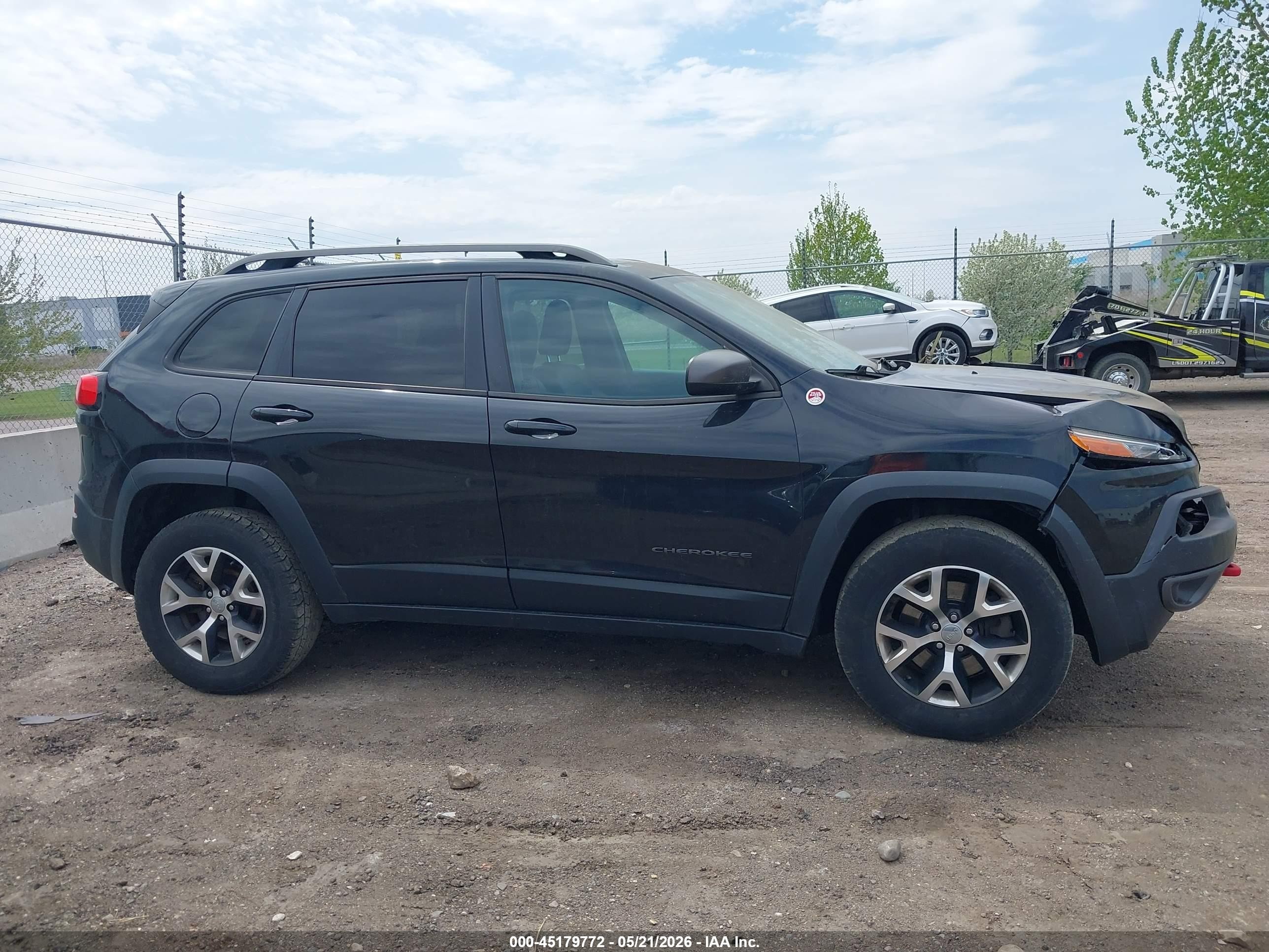 2014 Jeep Cherokee Trailhawk Black vin: 1C4PJMBB2EW159897
