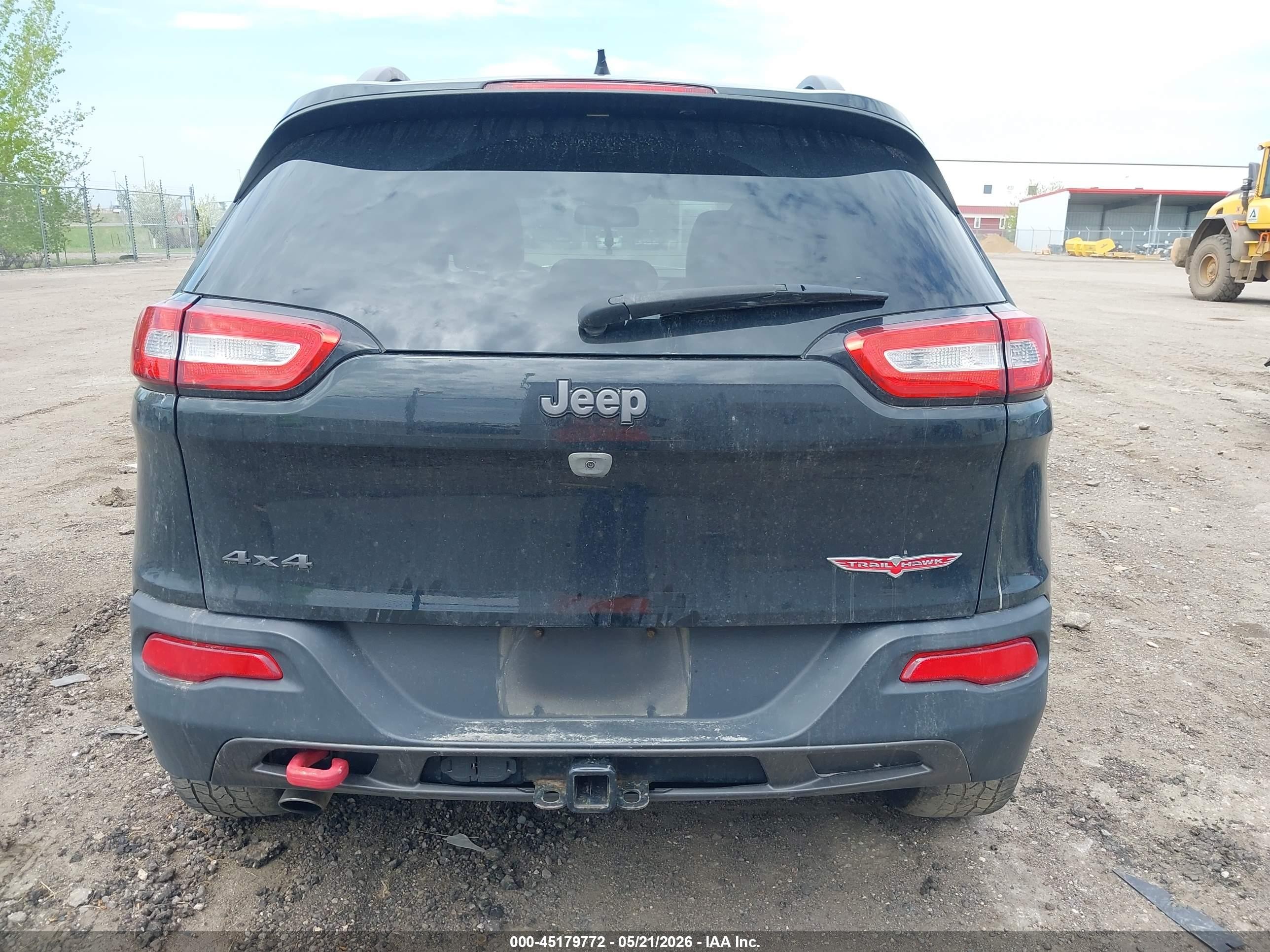 2014 Jeep Cherokee Trailhawk Black vin: 1C4PJMBB2EW159897