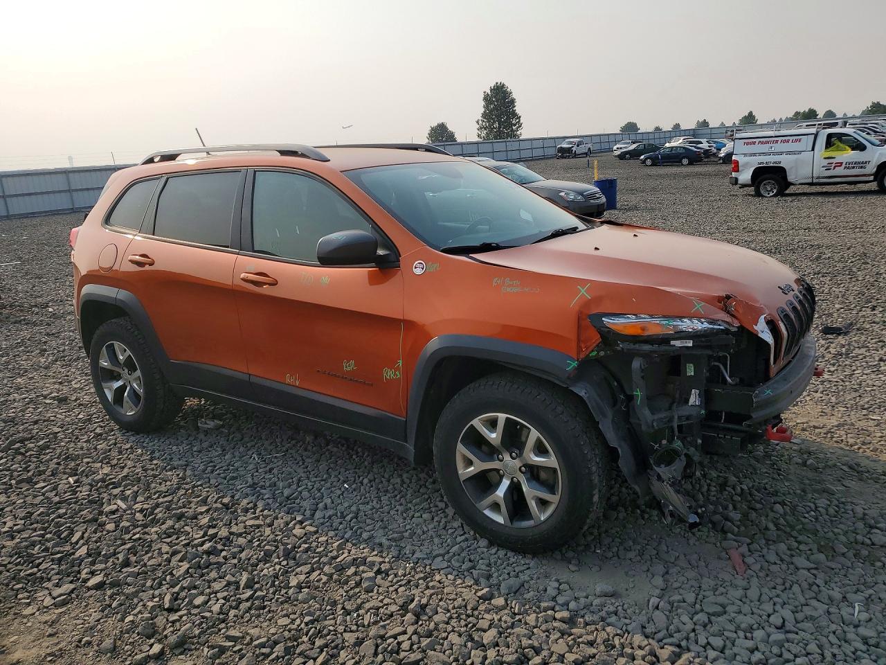 2015 Jeep Cherokee Trailhawk Orange vin: 1C4PJMBB3FW513413
