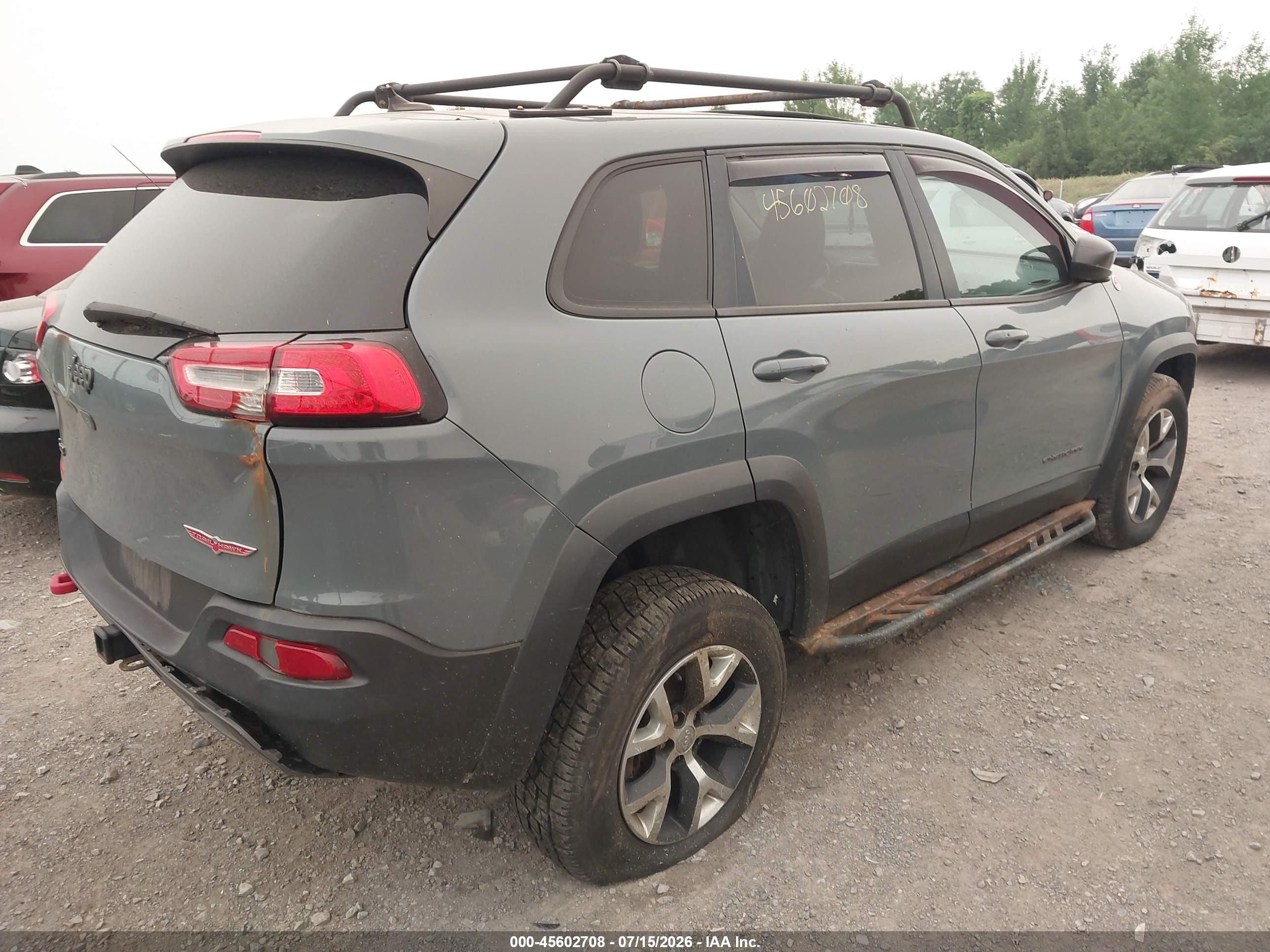 2014 Jeep Cherokee Trailhawk Blue vin: 1C4PJMBB4EW267941