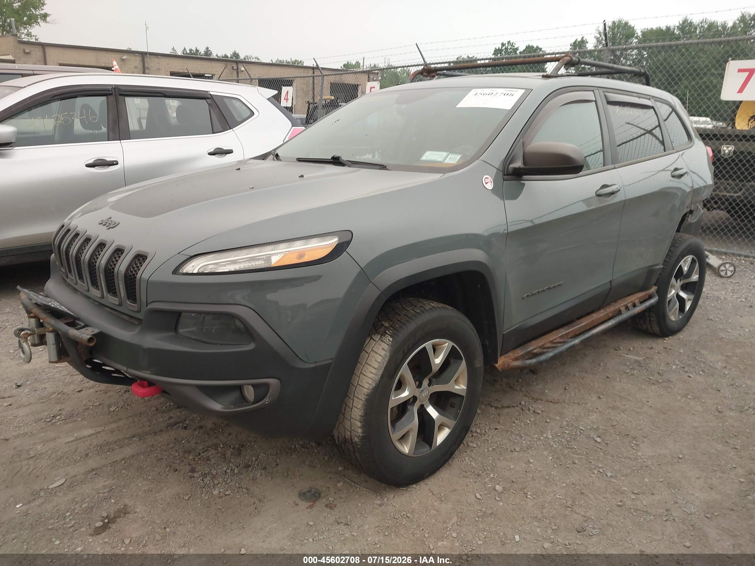 2014 Jeep Cherokee Trailhawk Blue vin: 1C4PJMBB4EW267941