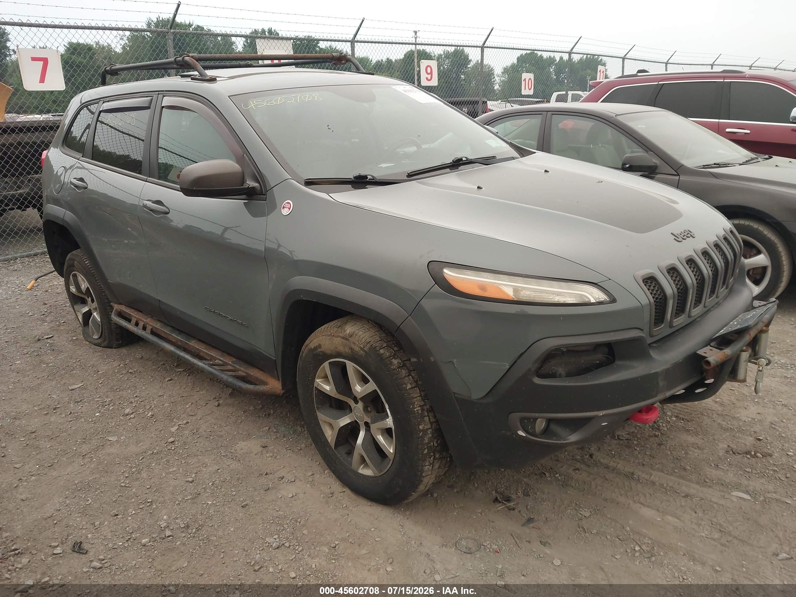 2014 Jeep Cherokee Trailhawk Blue vin: 1C4PJMBB4EW267941