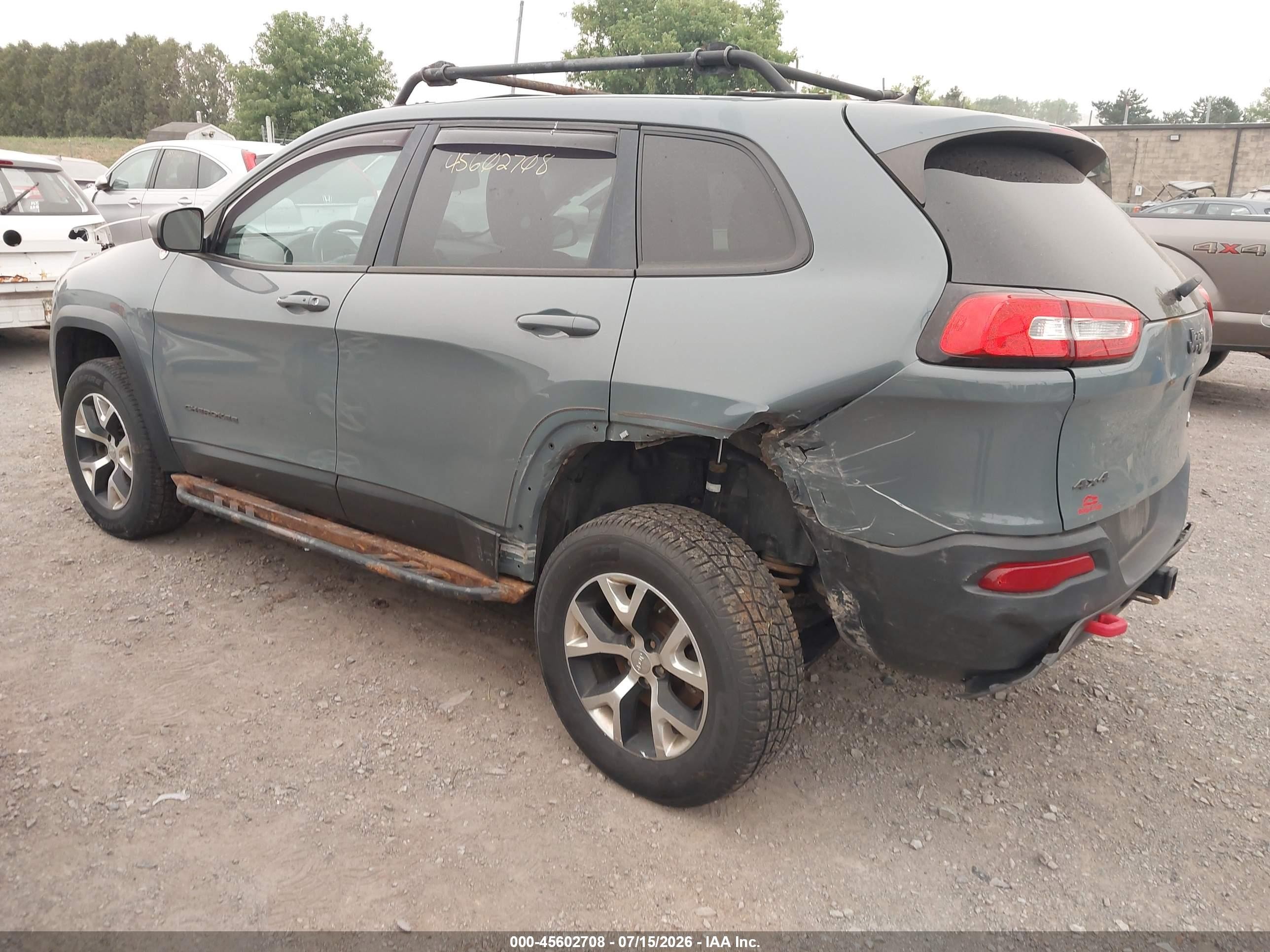 2014 Jeep Cherokee Trailhawk Blue vin: 1C4PJMBB4EW267941
