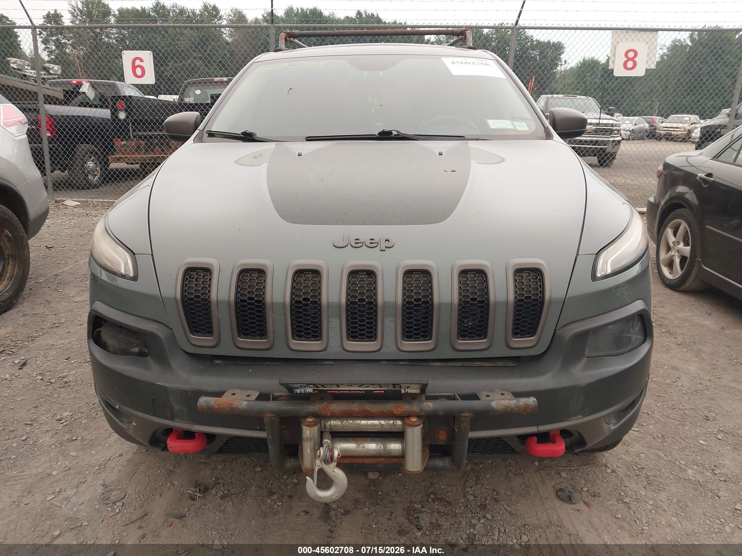 2014 Jeep Cherokee Trailhawk Blue vin: 1C4PJMBB4EW267941